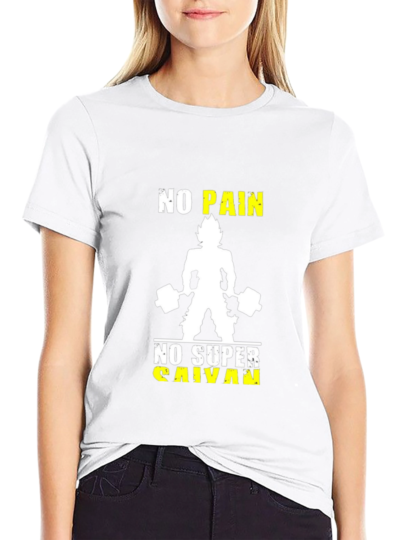 No Pain No Super Saiyan Black T-Shirt