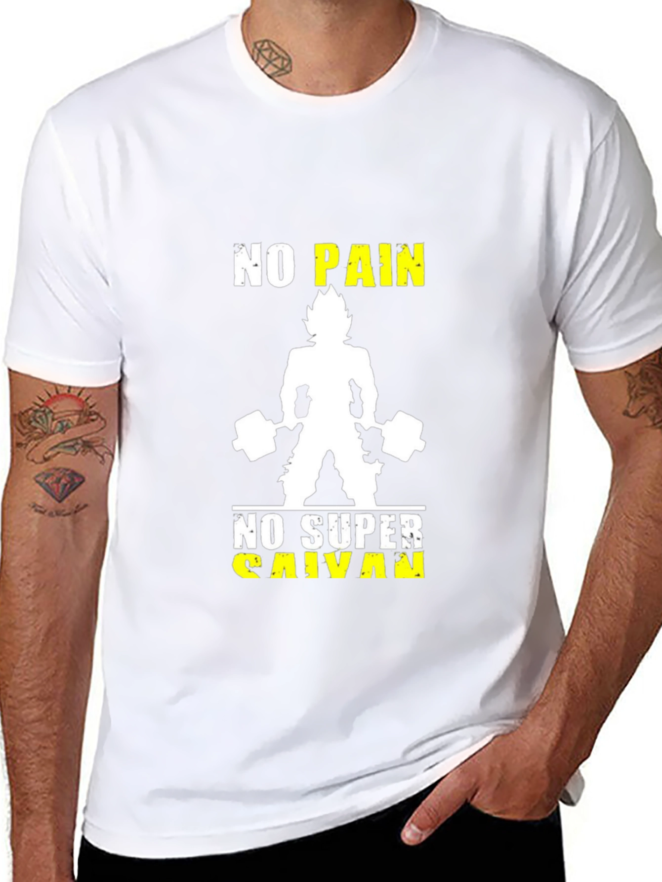 No Pain No Super Saiyan Black T-Shirt