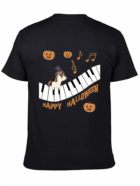 Halloween Piano Unicorn T-Shirt