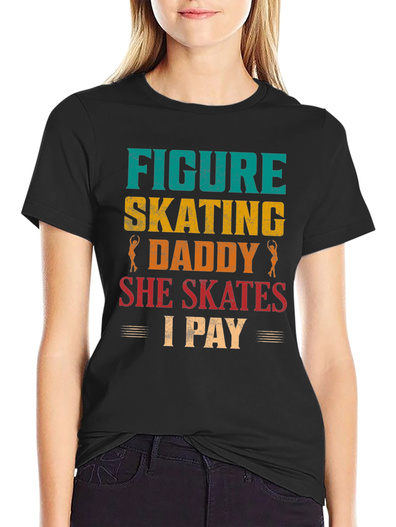 Figure Skating Daddy T-Shirt - Skater Dad Tee