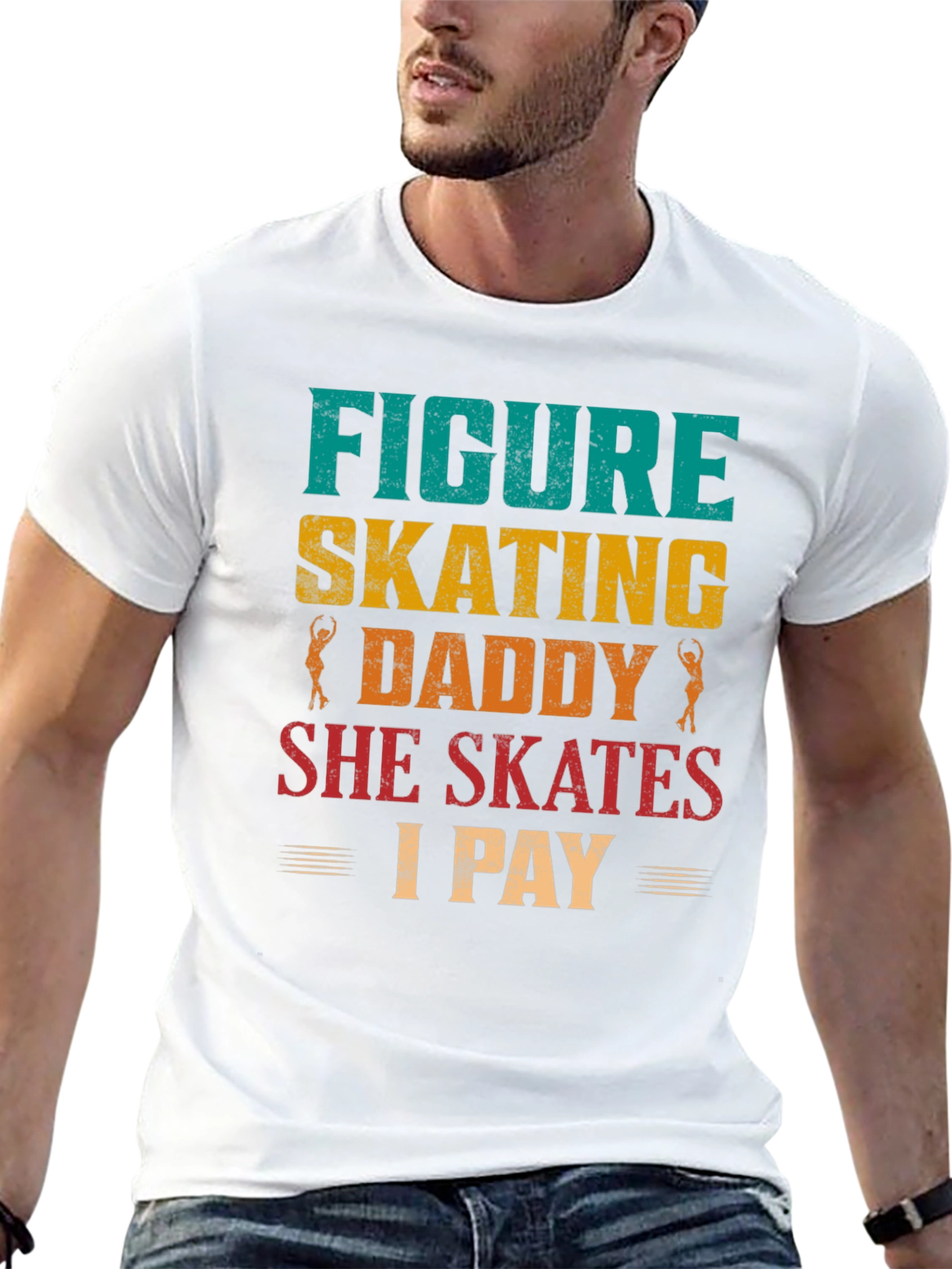 Figure Skating Daddy T-Shirt - Skater Dad Tee