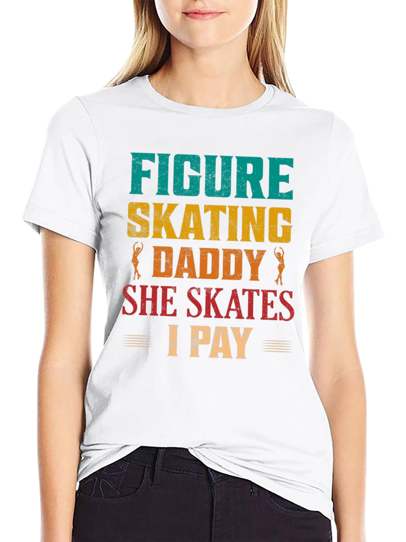 Figure Skating Daddy T-Shirt - Skater Dad Tee