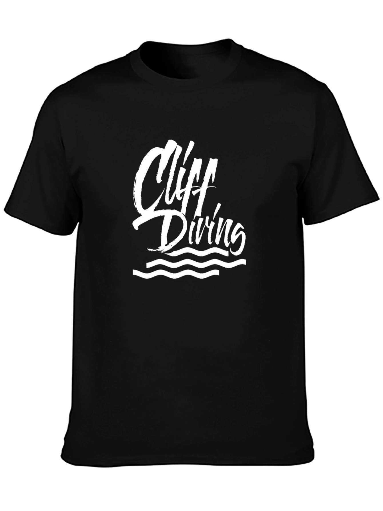 Cliff Diving Black T-Shirt