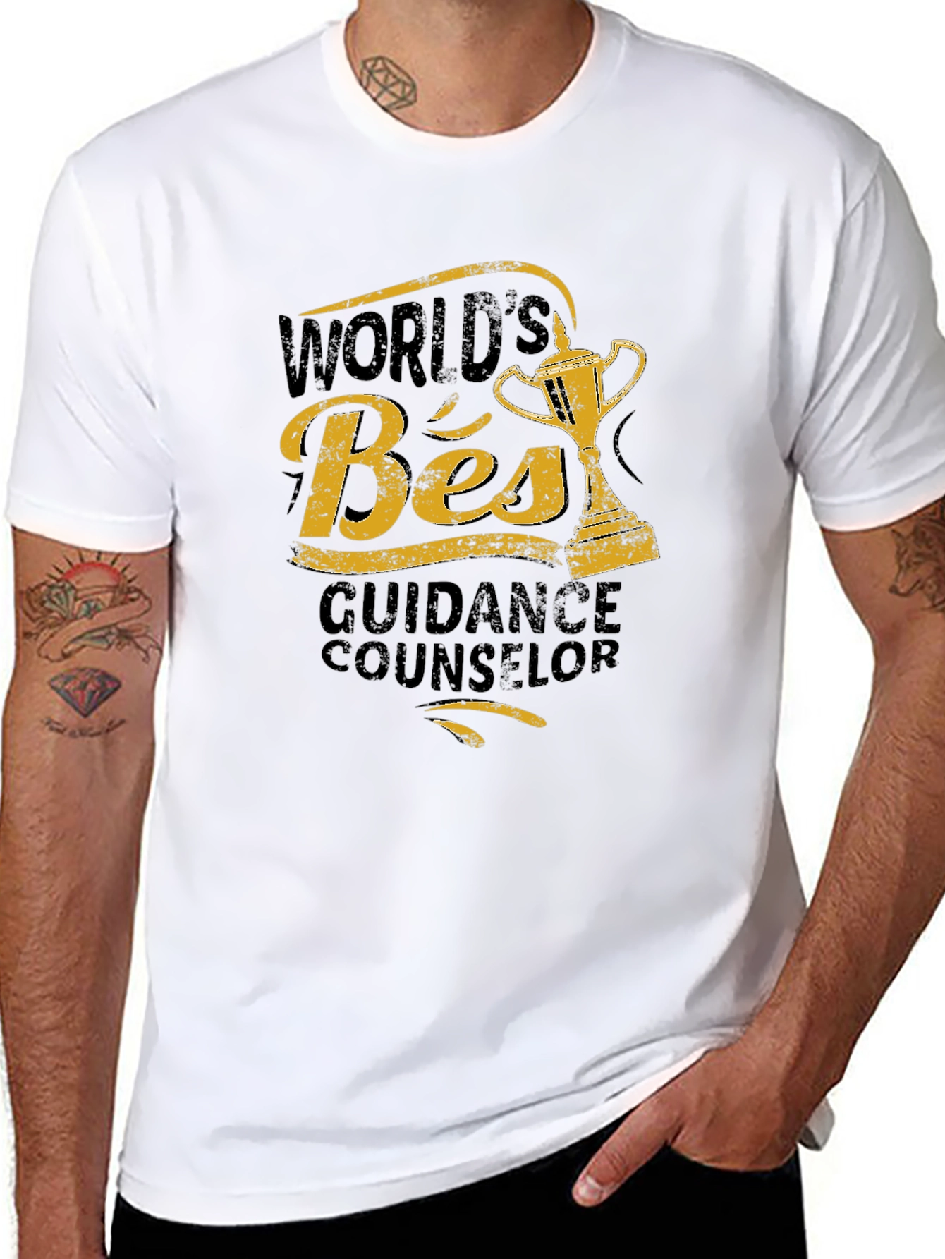 Worlds Best Guidance Counselor Black T-Shirt