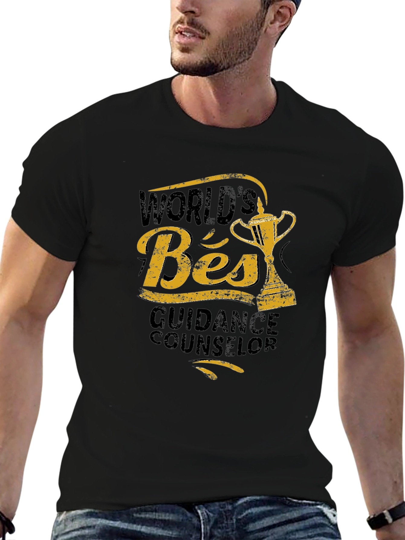Worlds Best Guidance Counselor Black T-Shirt