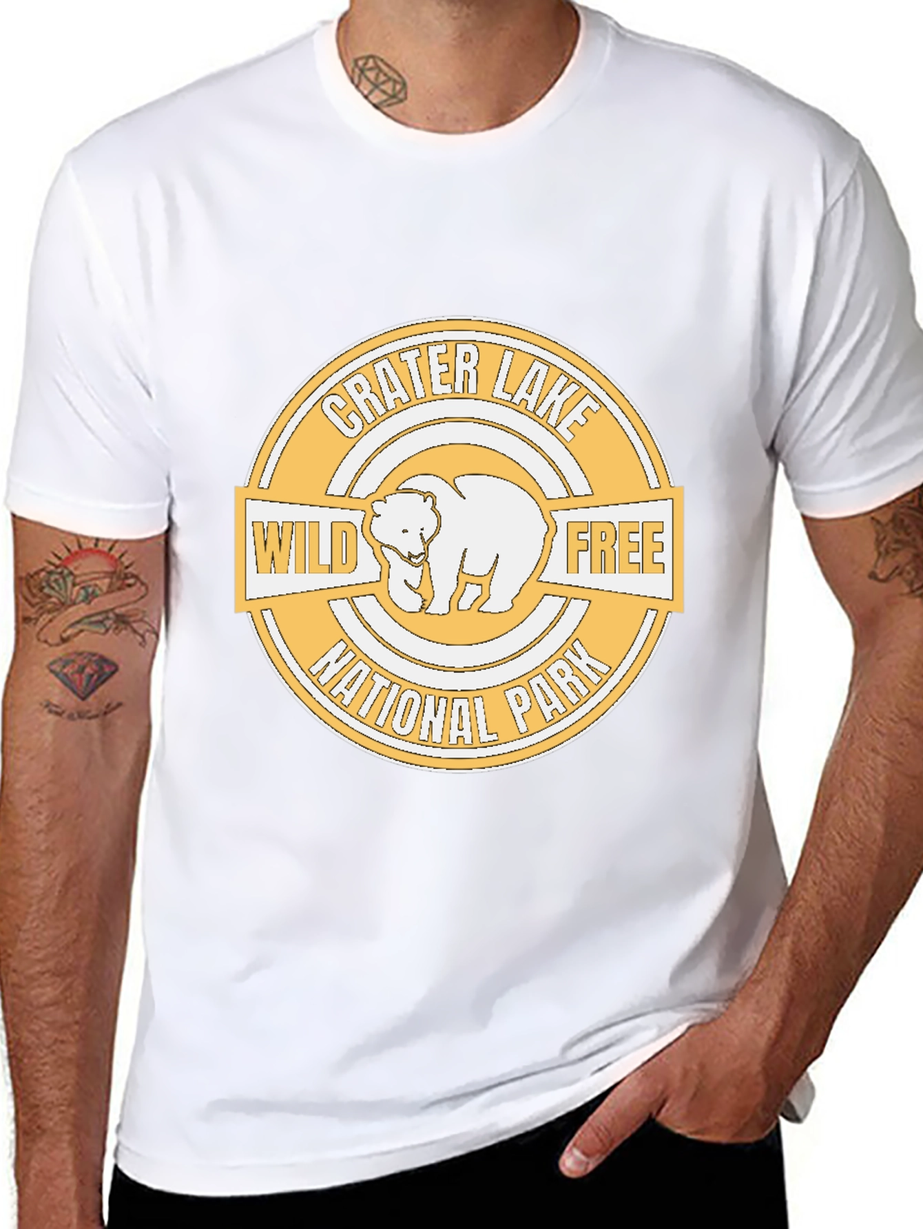 Crater Lake National Park Wild Free Bear T-Shirt