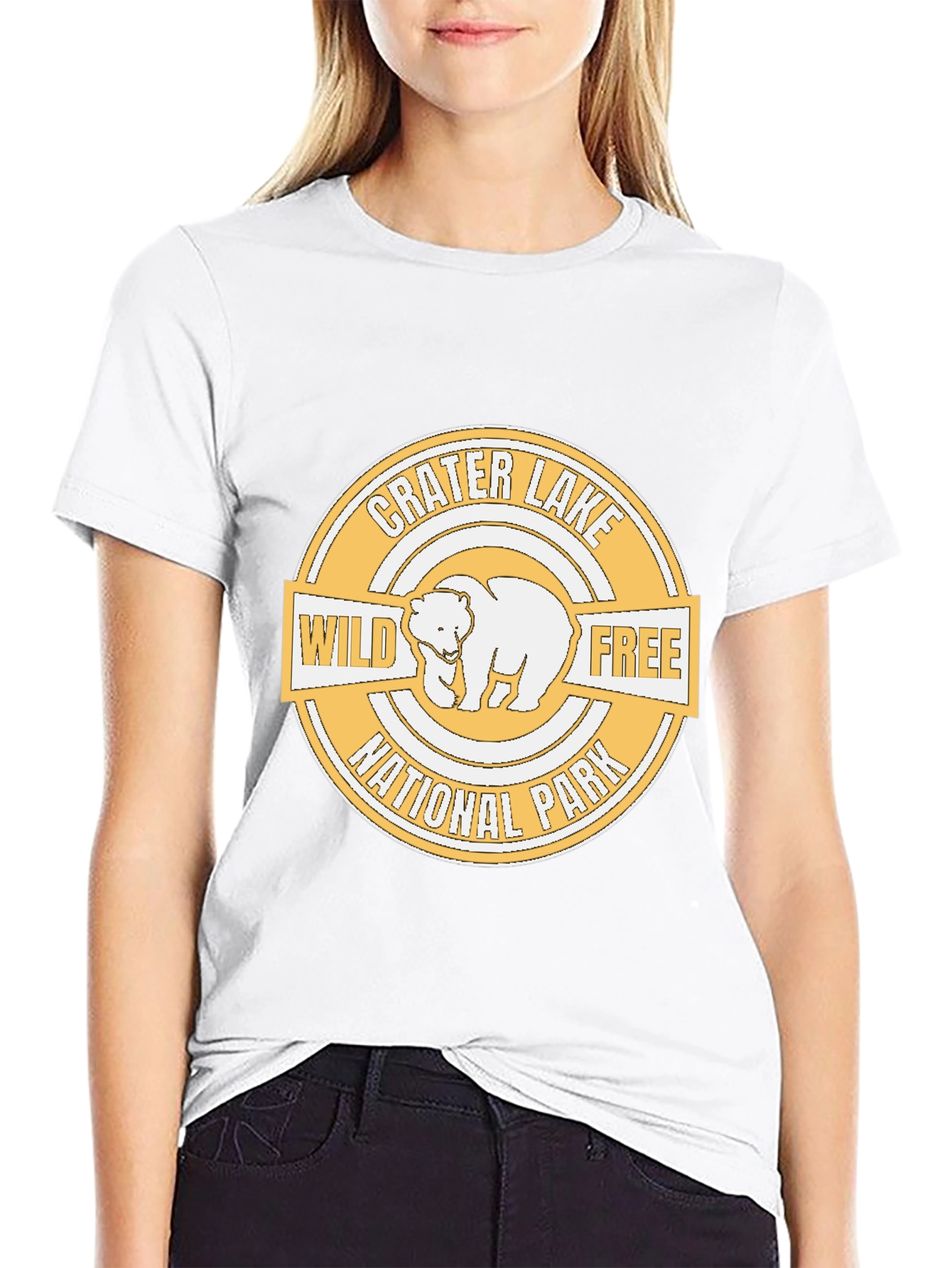 Crater Lake National Park Wild Free Bear T-Shirt