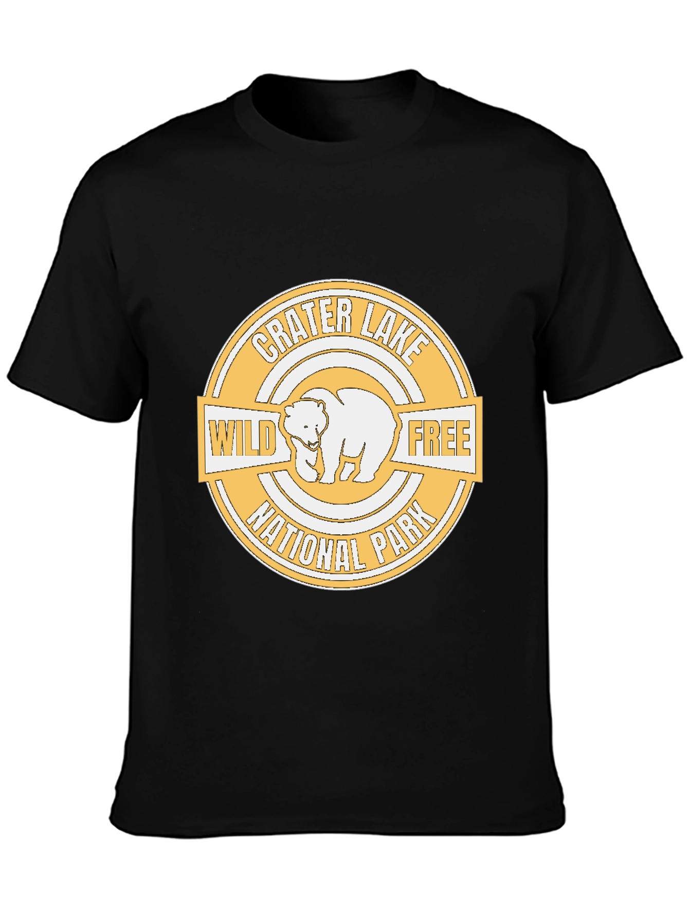 Crater Lake National Park Wild Free Bear T-Shirt