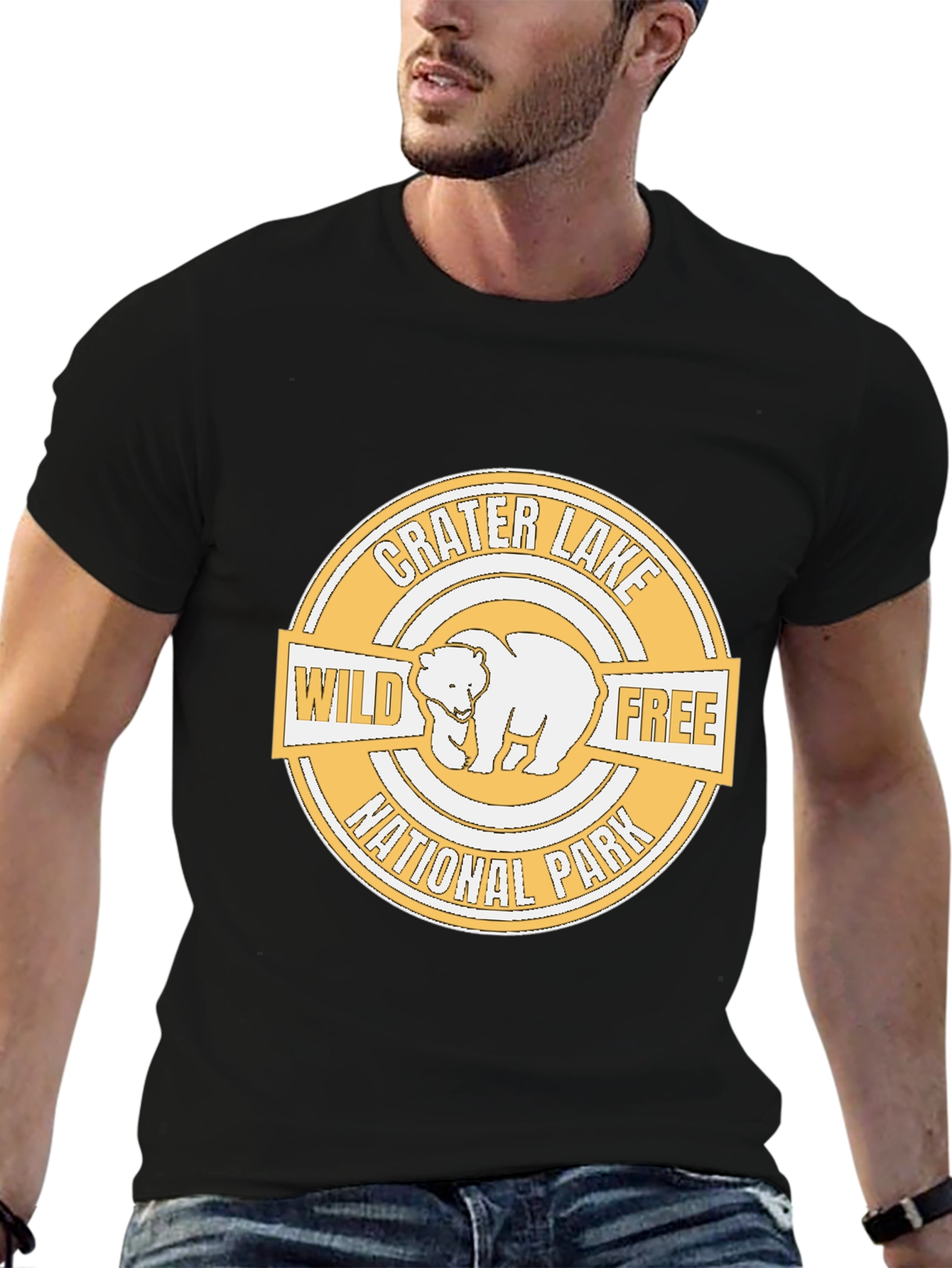 Crater Lake National Park Wild Free Bear T-Shirt