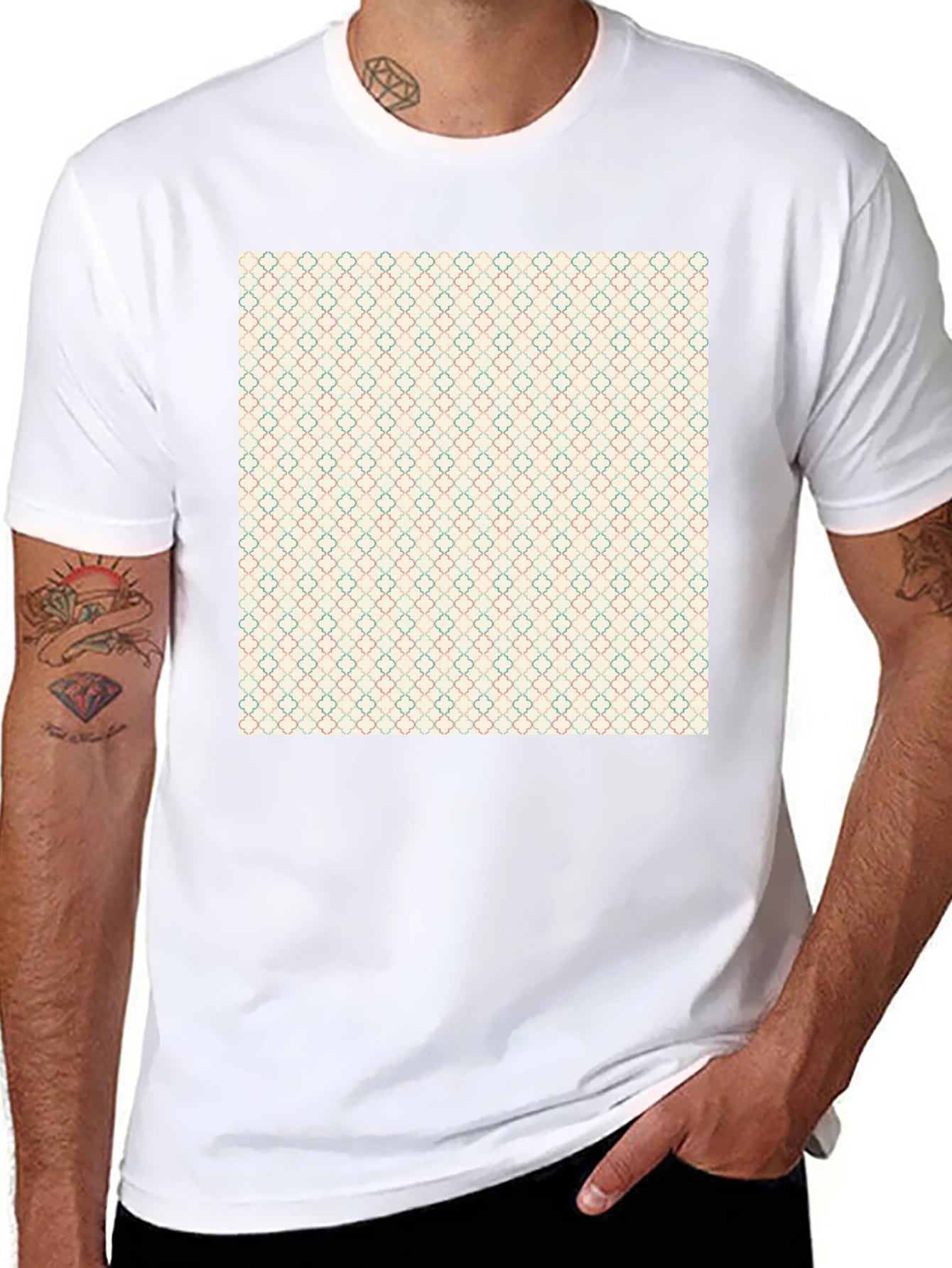 Patterned T-Shirt: Modern Geometric Print