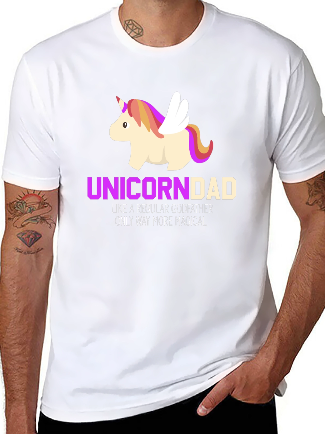 Unicorn Dad Magical Godfather T-Shirt