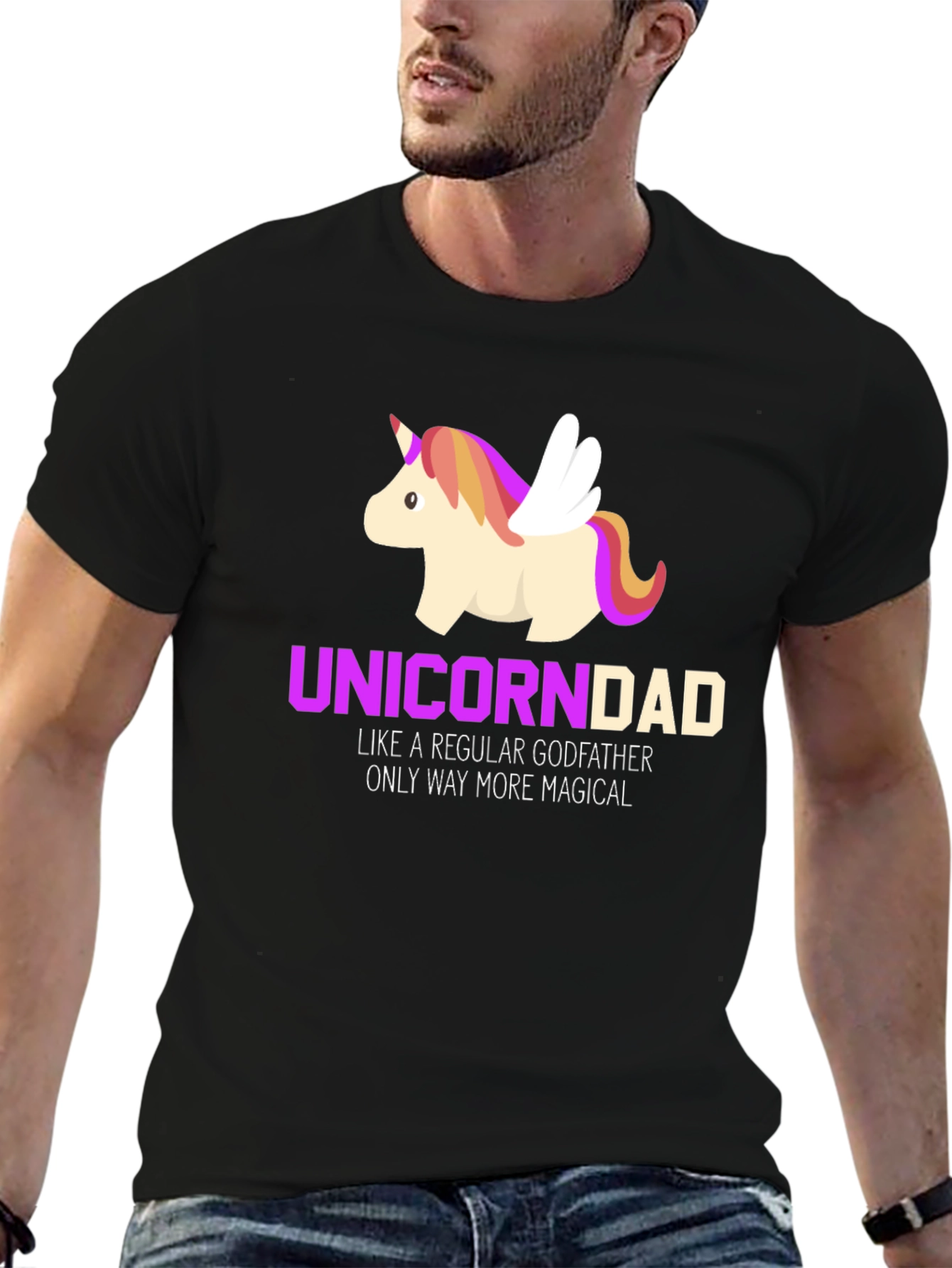 Unicorn Dad Magical Godfather T-Shirt