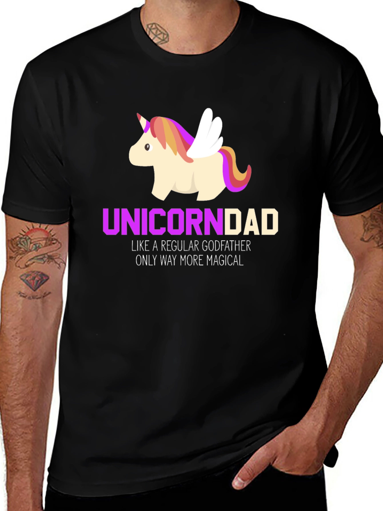 Unicorn Dad Magical Godfather T-Shirt