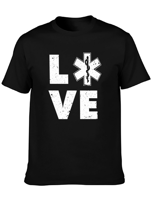 Love EMT Star of Life Graphic T-Shirt