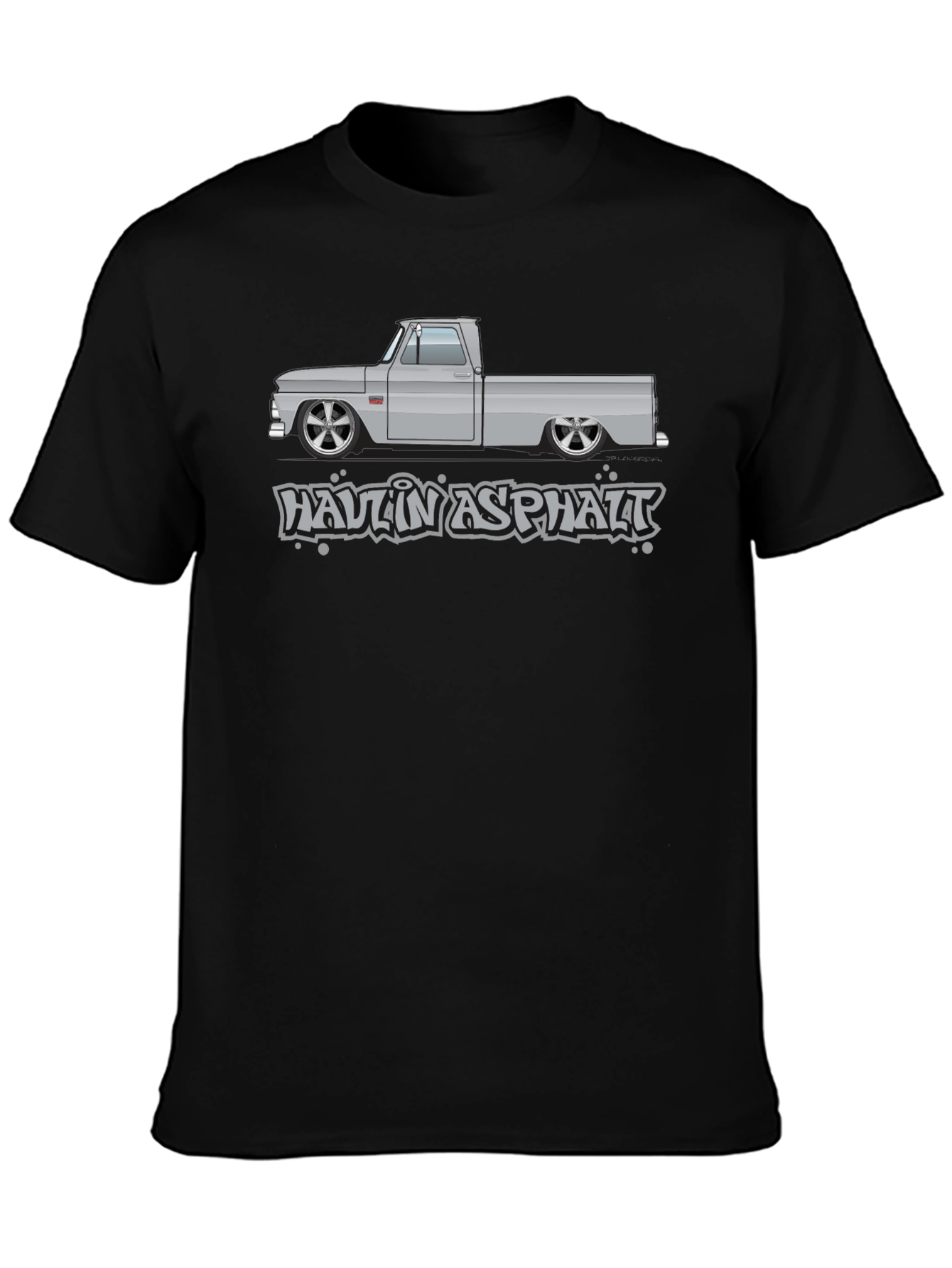 Haulin Asphalt Graphic Tee - Classic Truck Design