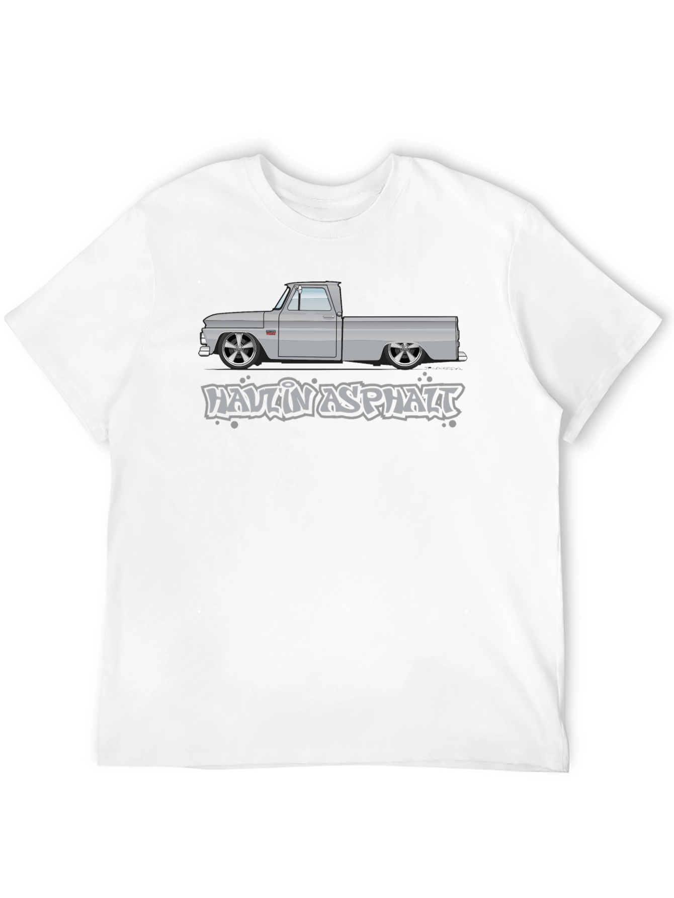 Haulin Asphalt Graphic Tee - Classic Truck Design