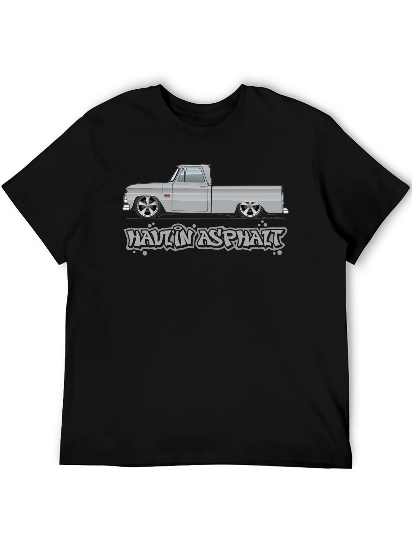 Haulin Asphalt Graphic Tee - Classic Truck Design