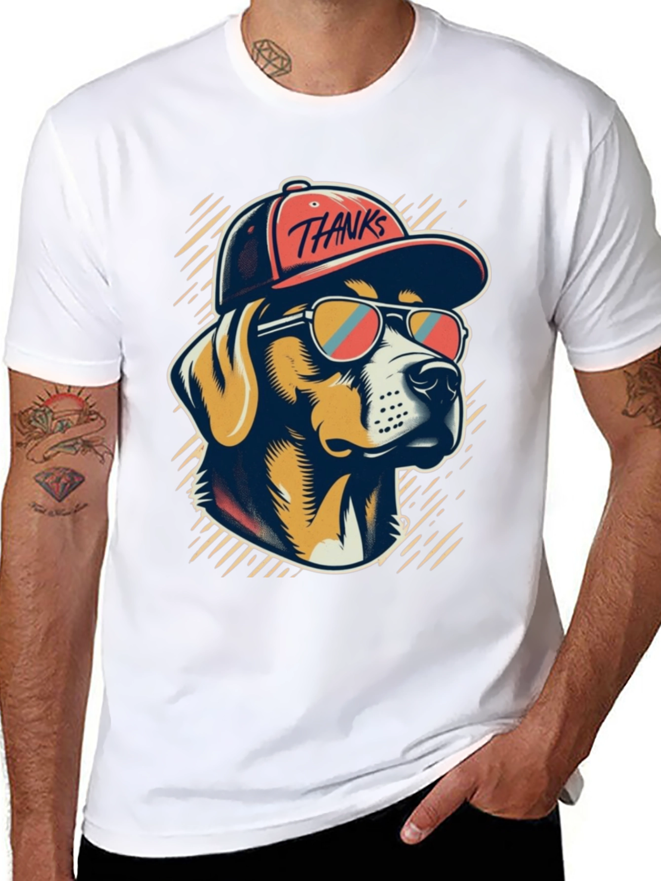 Cool Dog Graphic Tee - Thanks