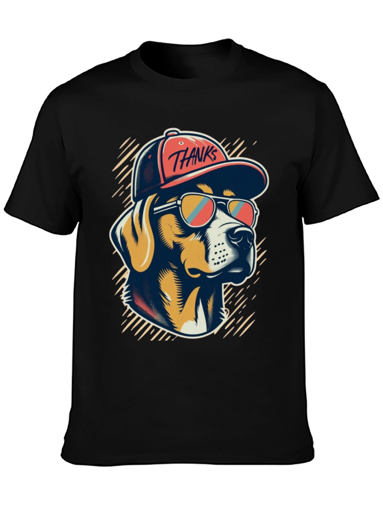 Cool Dog Graphic Tee - Thanks