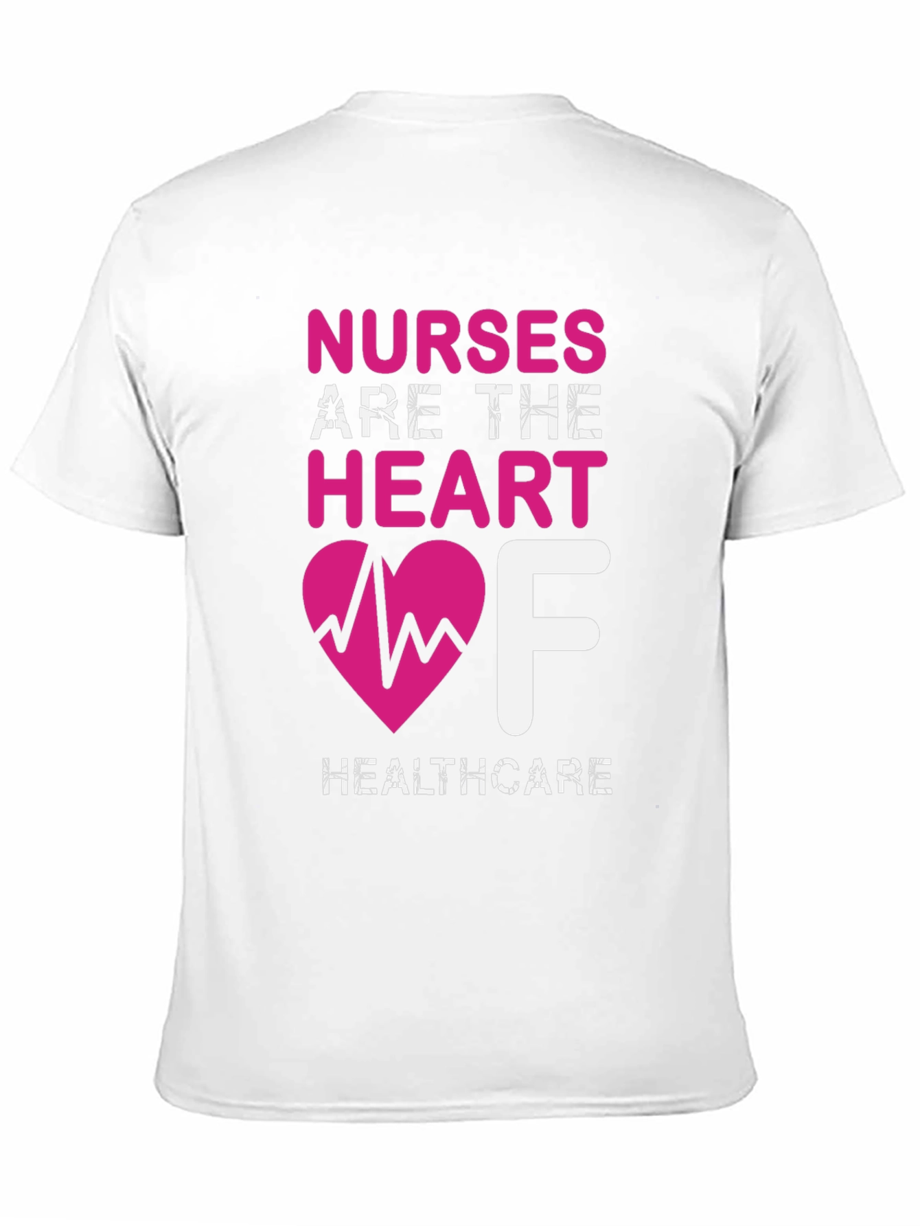 Nurses Are The Heart of Healthcare Black T-Shirt