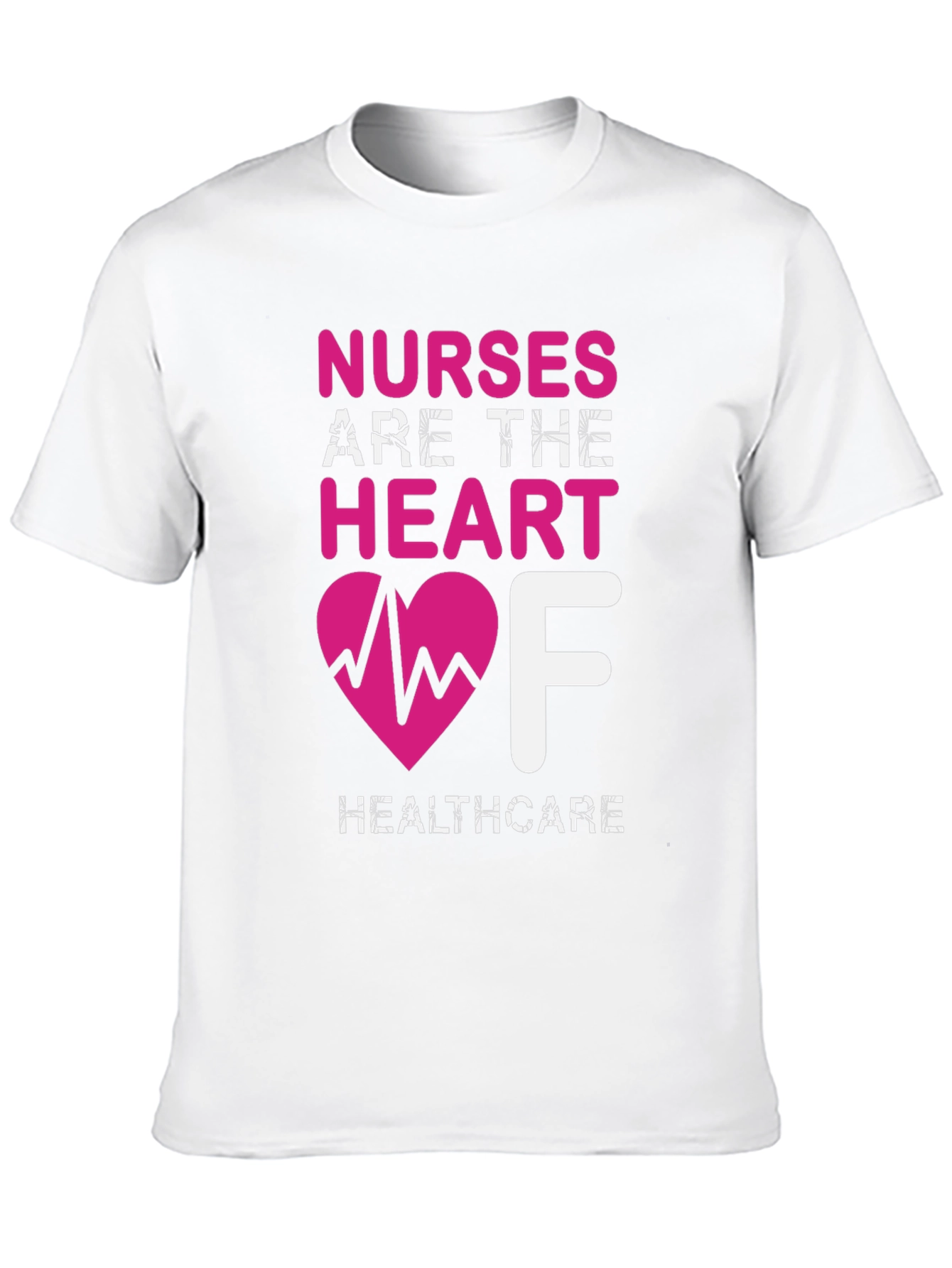 Nurses Are The Heart of Healthcare Black T-Shirt