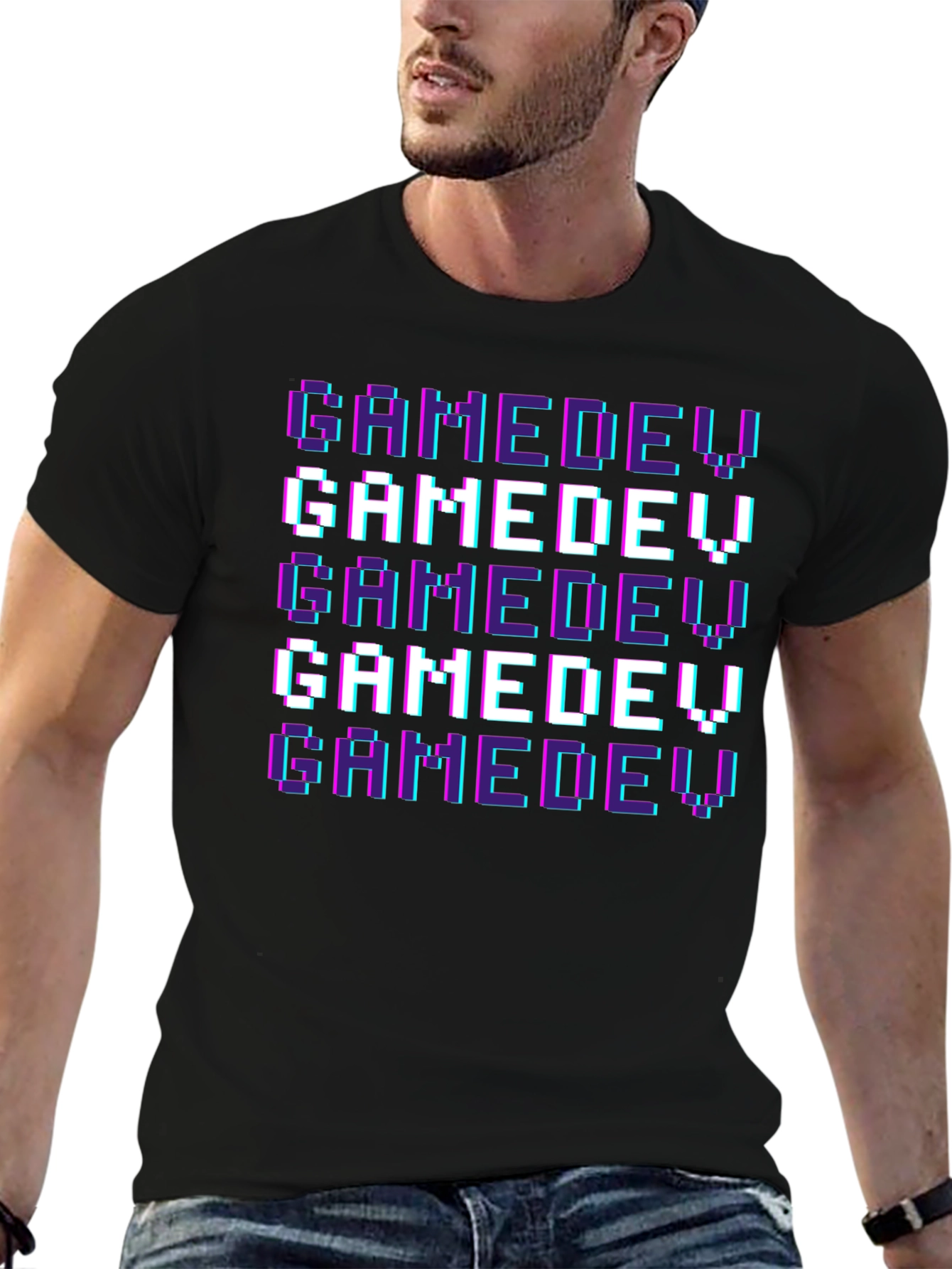 GameDev Pixel Art T-Shirt - Black