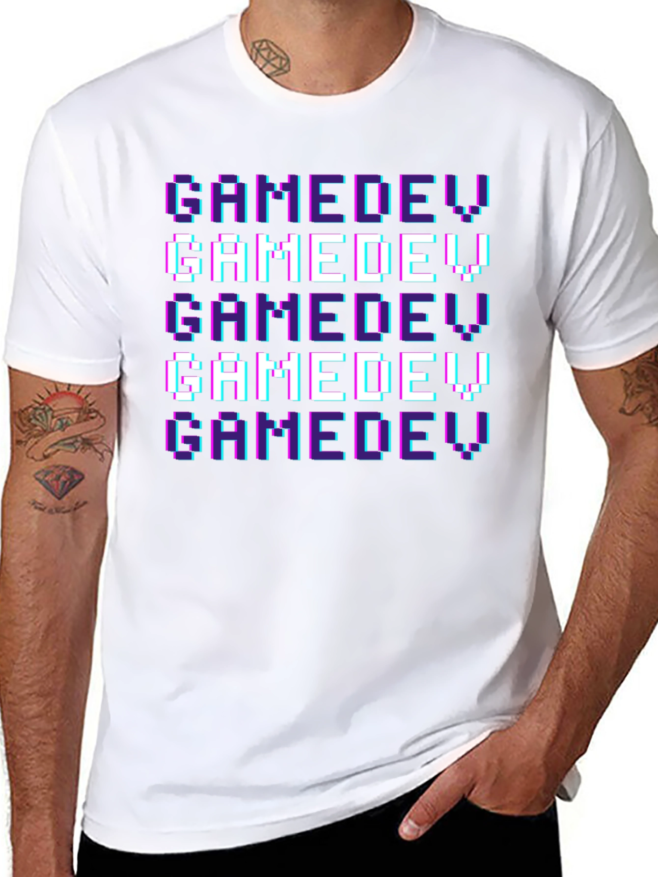 GameDev Pixel Art T-Shirt - Black