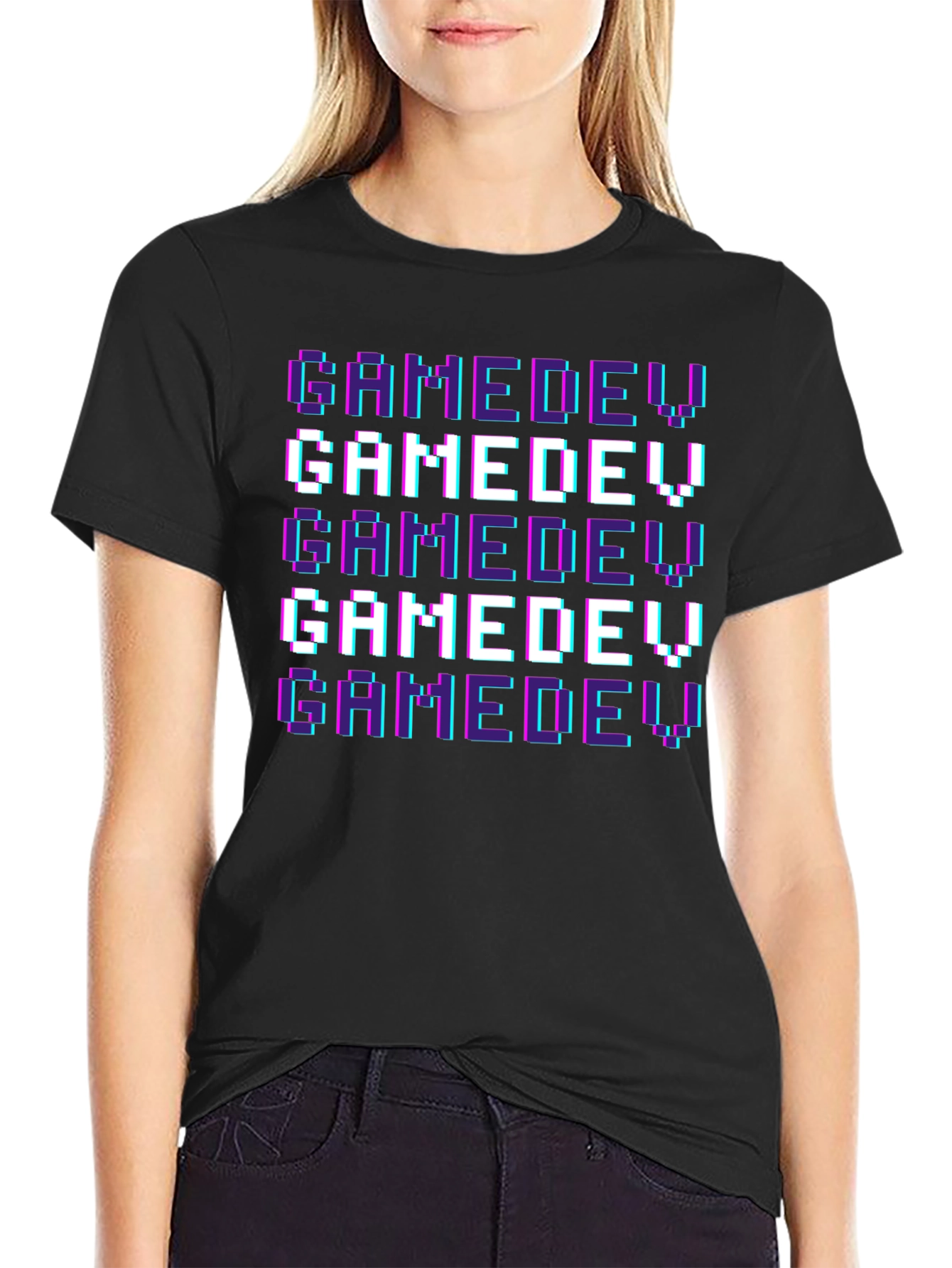 GameDev Pixel Art T-Shirt - Black