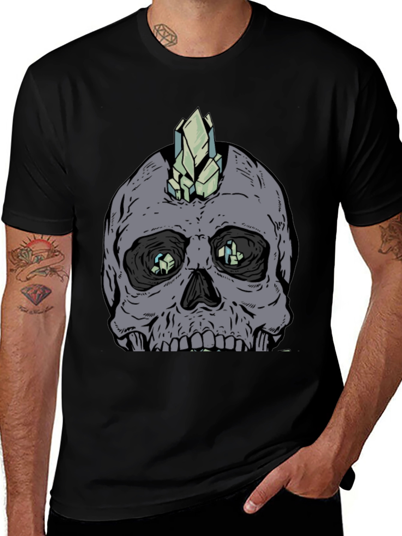 Crystal Skull Graphic T-Shirt