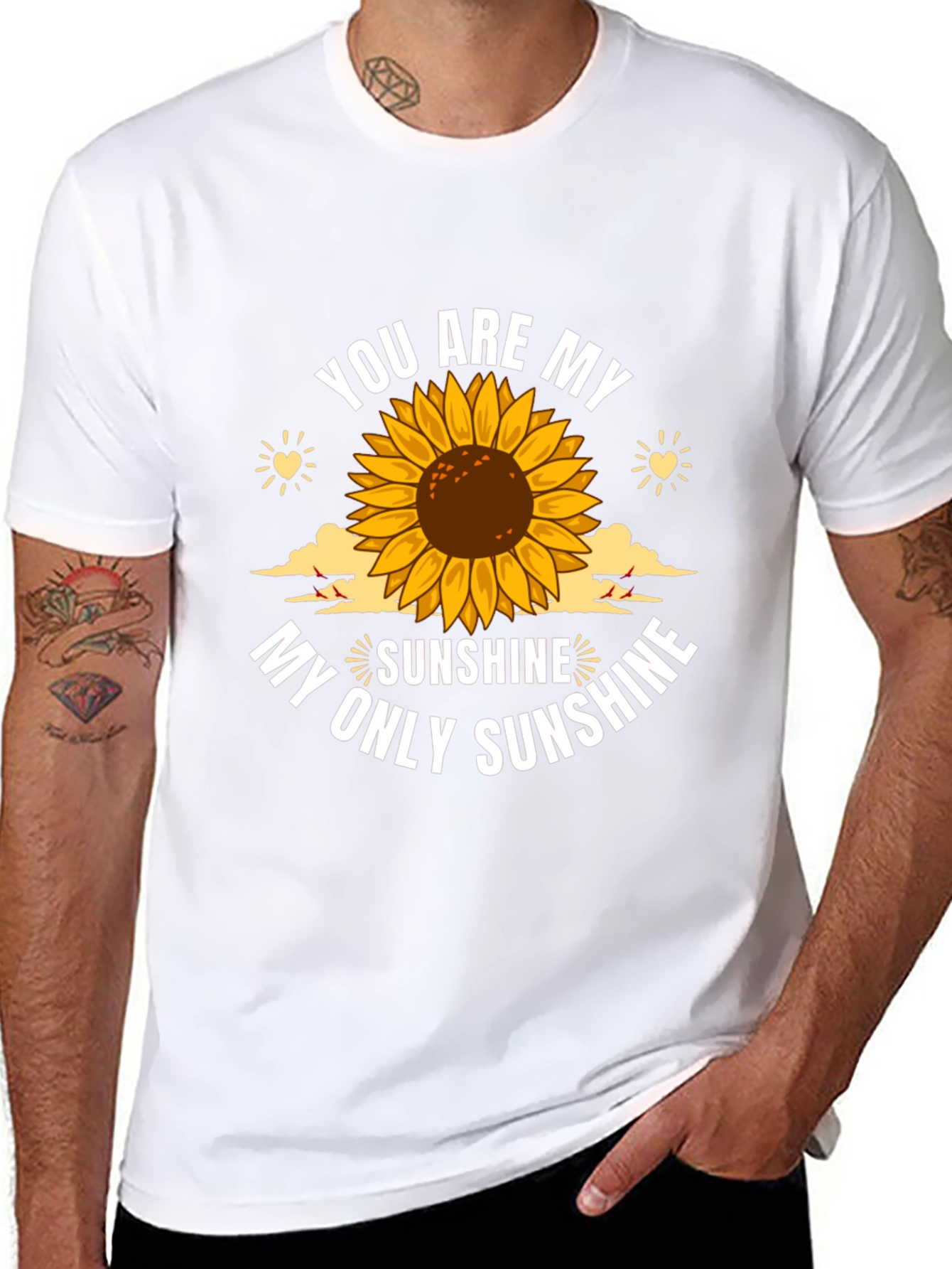 You Are My Sunshine Sunflower Graphic T-Shirt