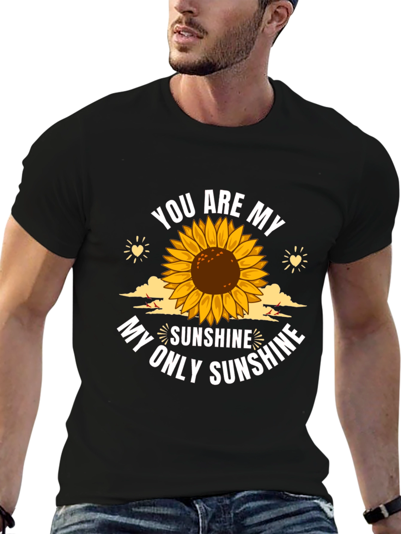 You Are My Sunshine Sunflower Graphic T-Shirt