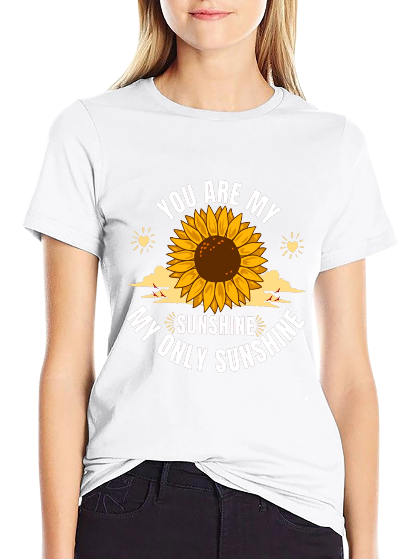 You Are My Sunshine Sunflower Graphic T-Shirt