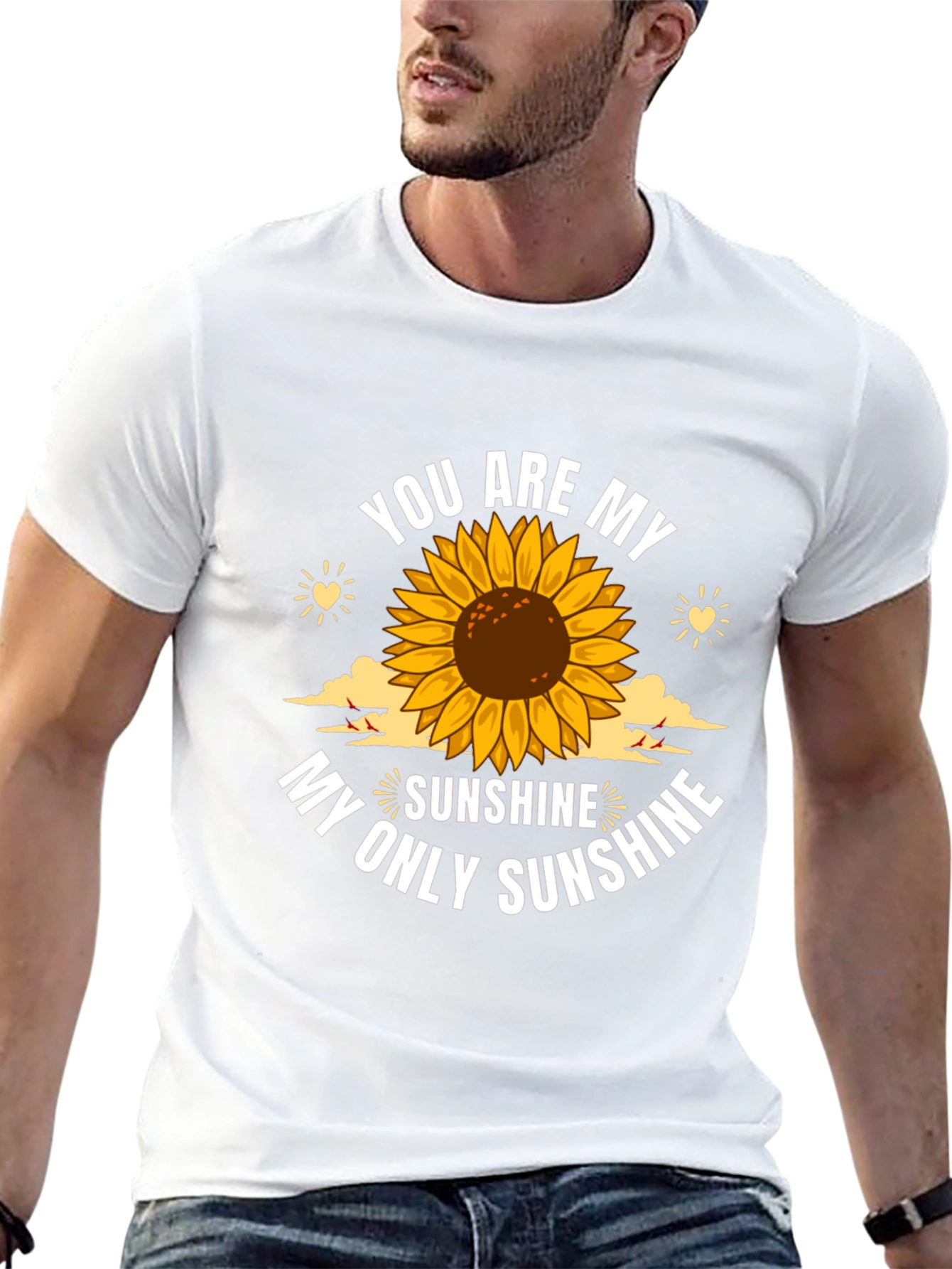 You Are My Sunshine Sunflower Graphic T-Shirt