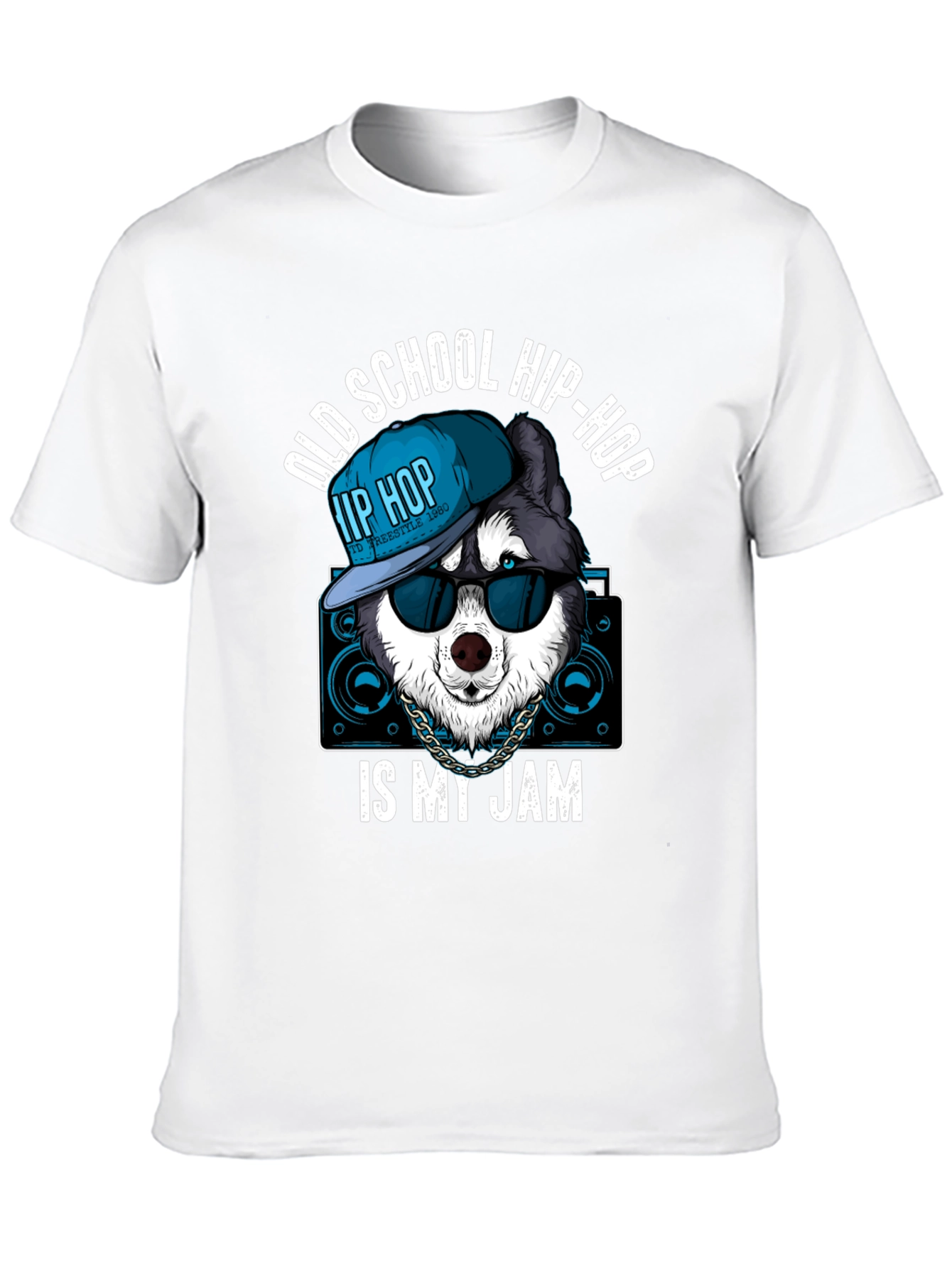 Old School Hip Hop Dog Graphic Tee