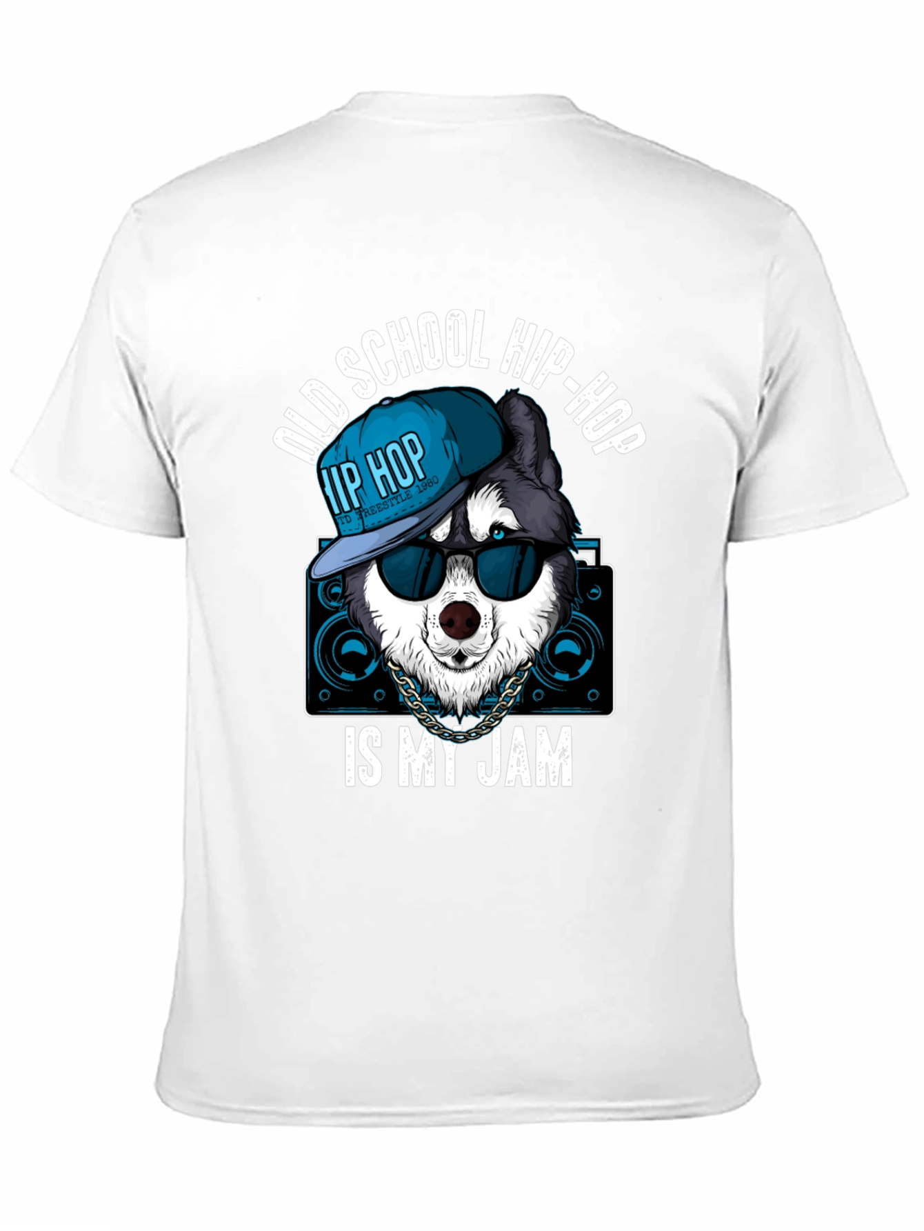 Old School Hip Hop Dog Graphic Tee