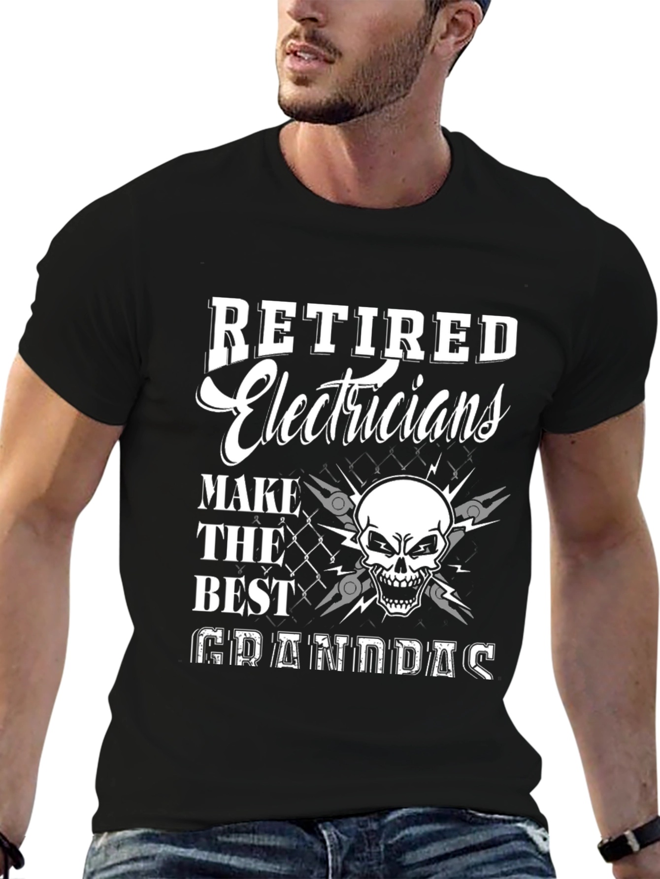 Retired Electrician Granddad T-Shirt