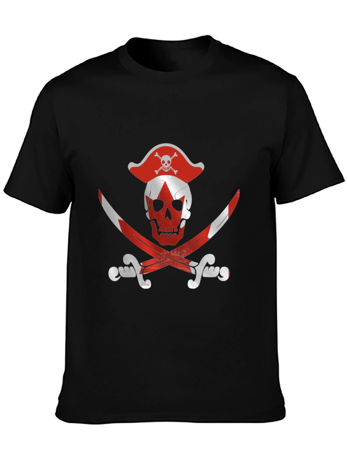 Pirate Flag Graphic Tee - Black T-Shirt