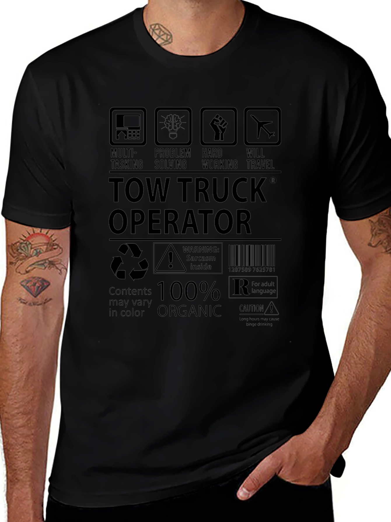 Tow Truck Operator 100% Organic T-Shirt