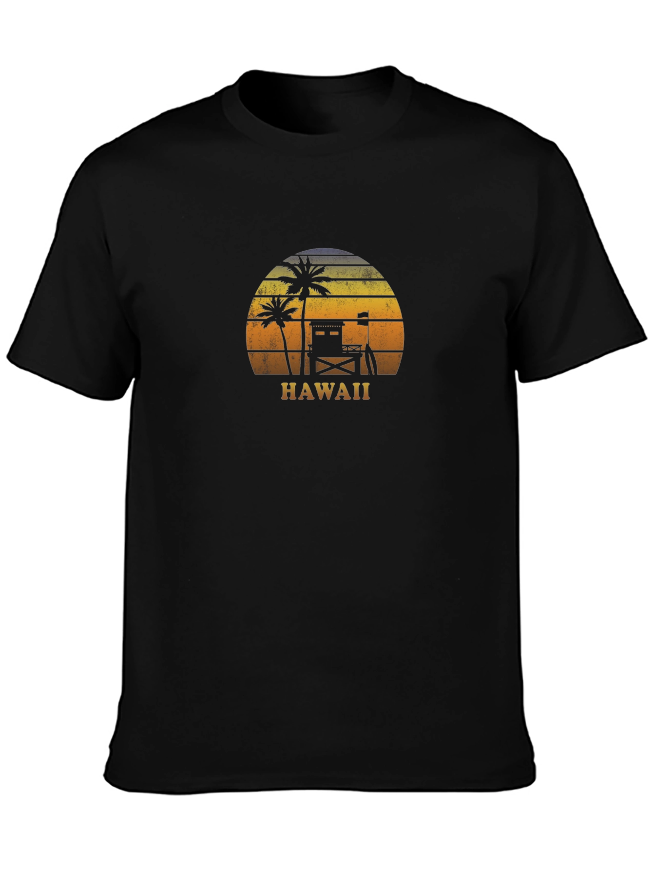 Hawaii Sunset Graphic T-Shirt - Tropical Vibes