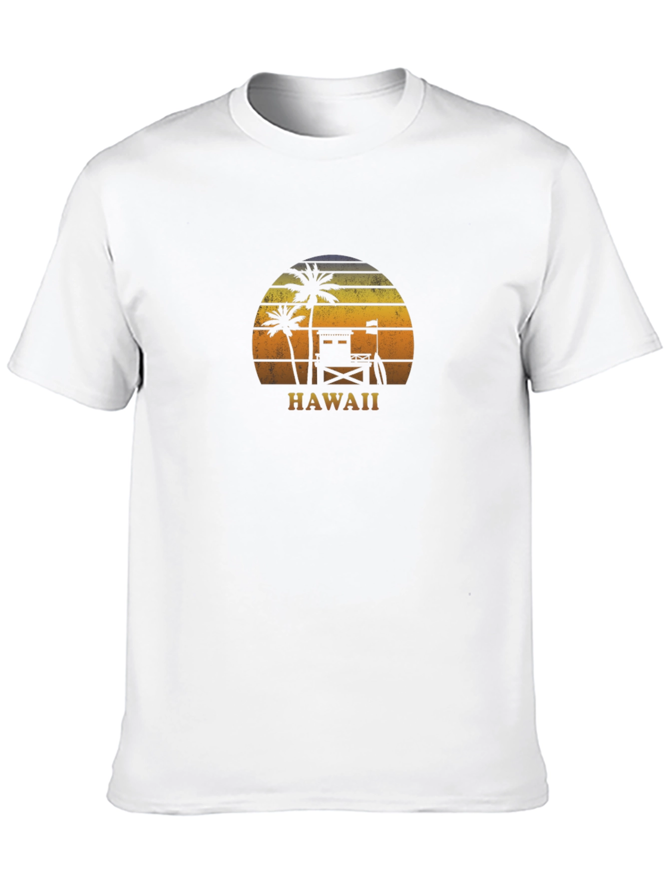 Hawaii Sunset Graphic T-Shirt - Tropical Vibes