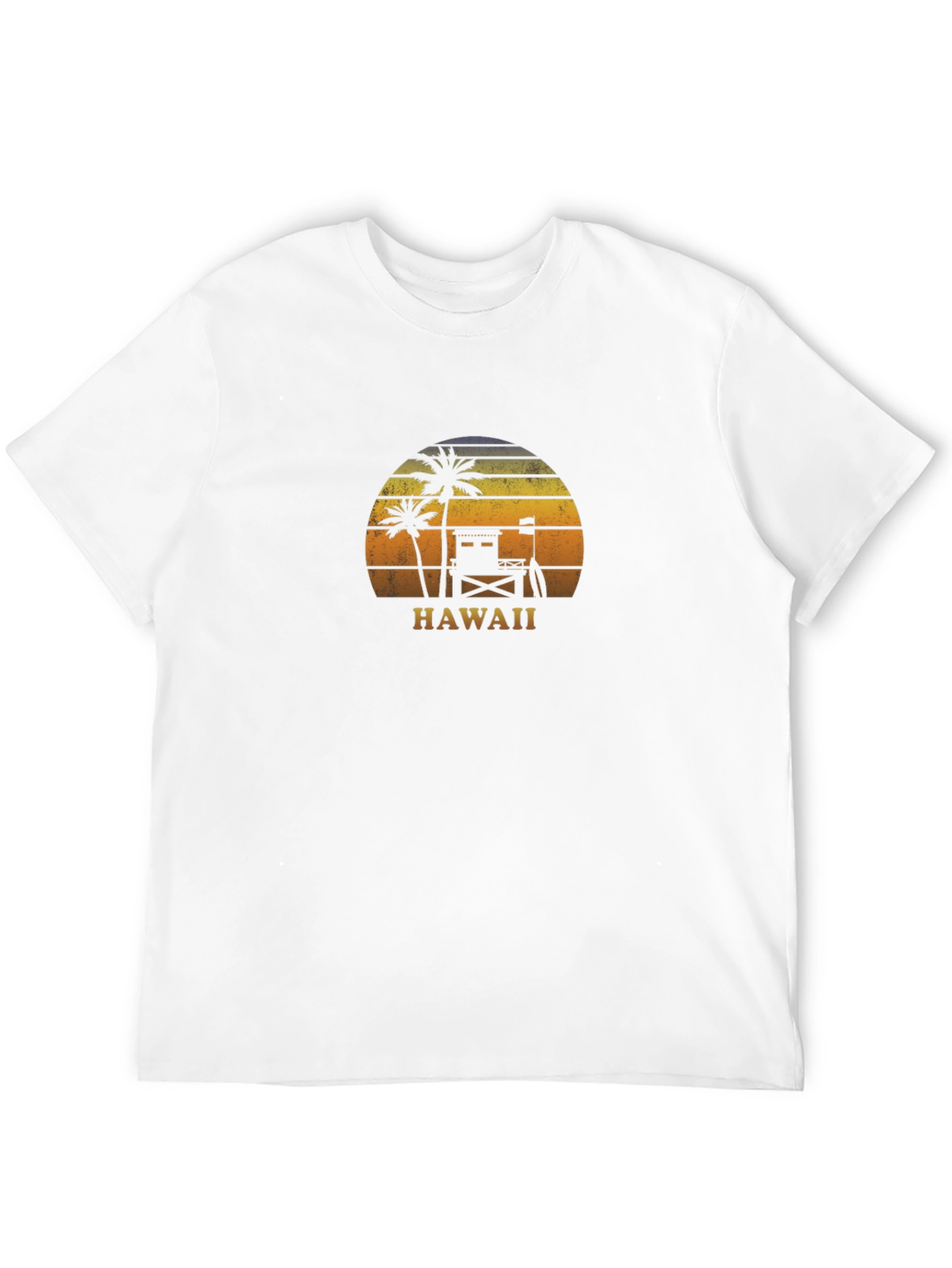 Hawaii Sunset Graphic T-Shirt - Tropical Vibes