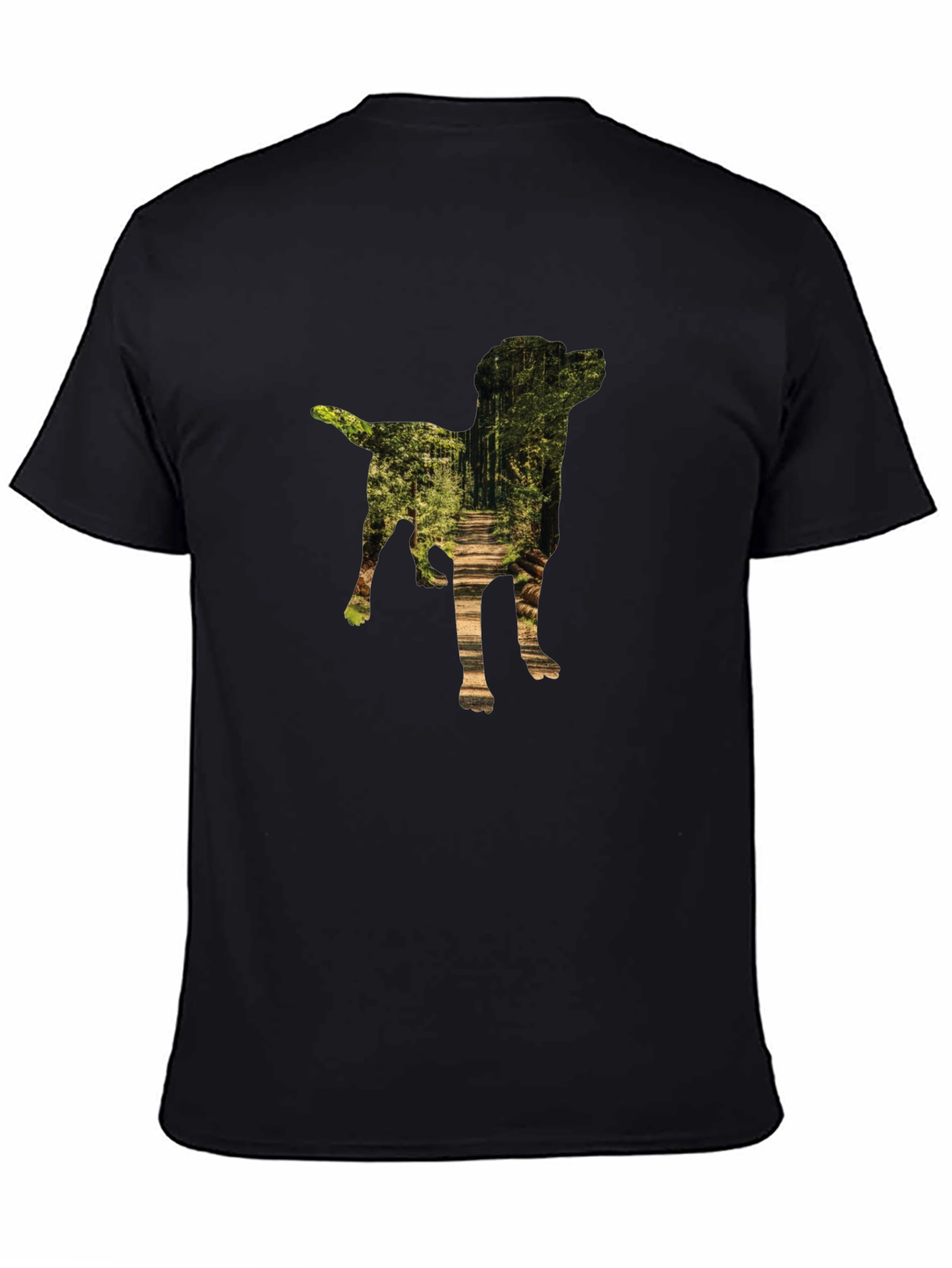Dog Silhouette Forest T-Shirt