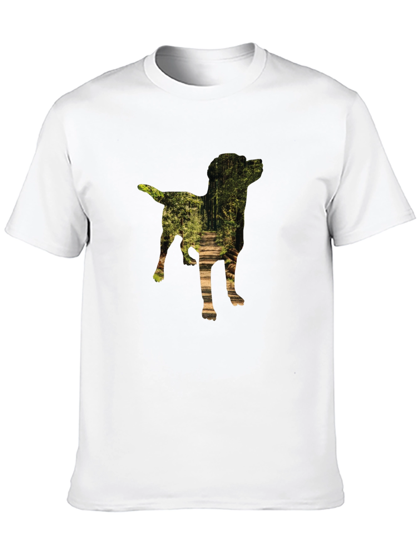 Dog Silhouette Forest T-Shirt