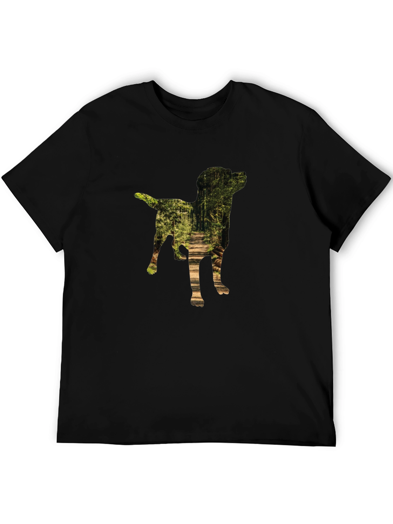 Dog Silhouette Forest T-Shirt