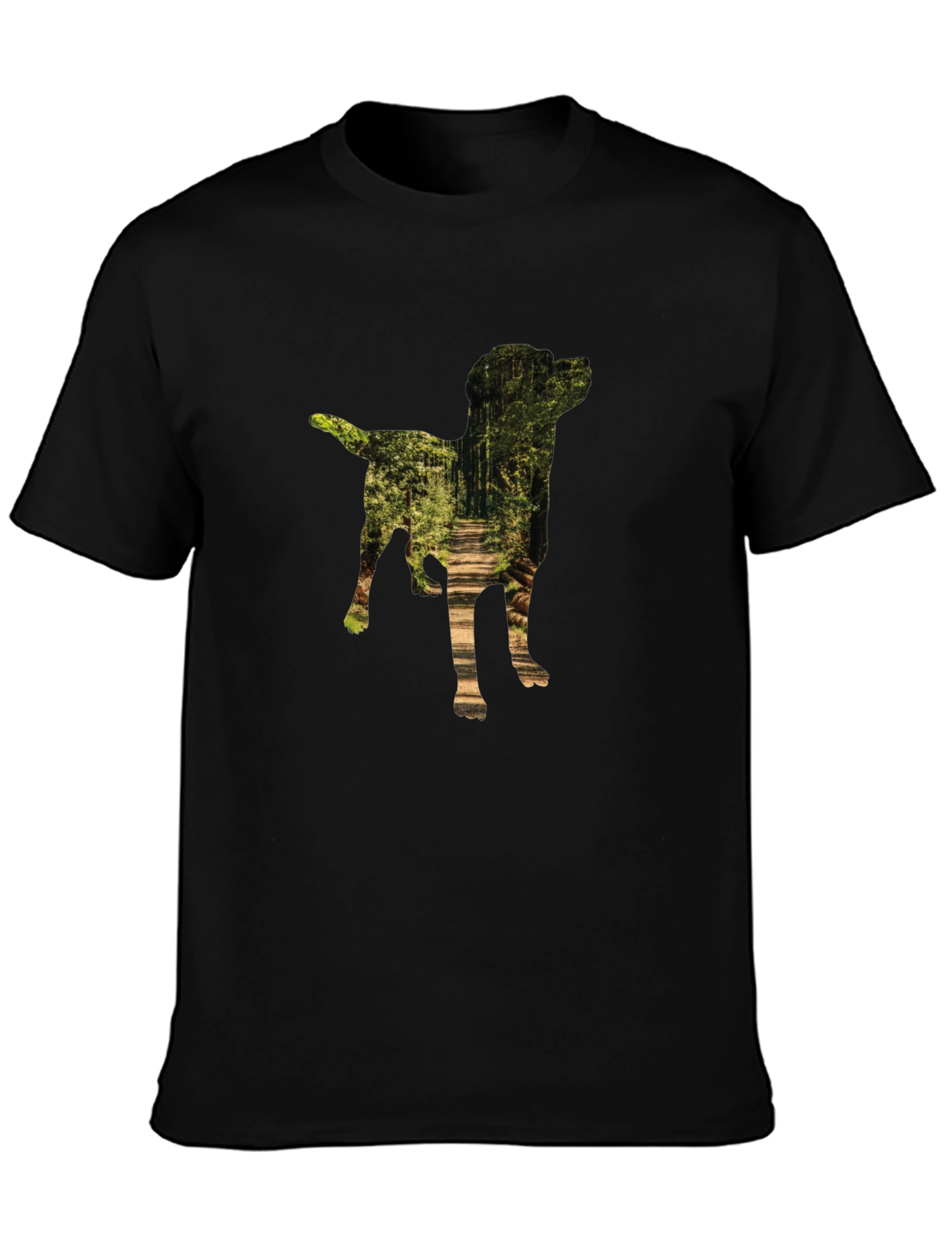 Dog Silhouette Forest T-Shirt