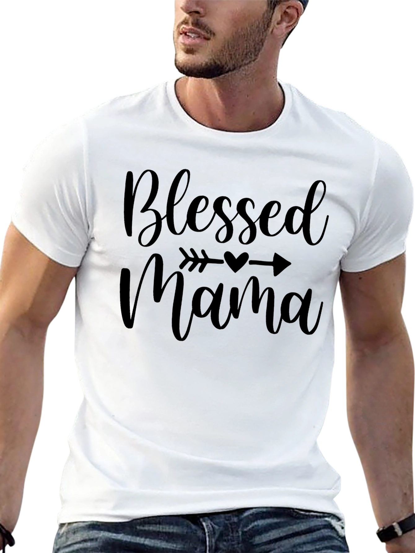 Blessed Mama Black Graphic Tee