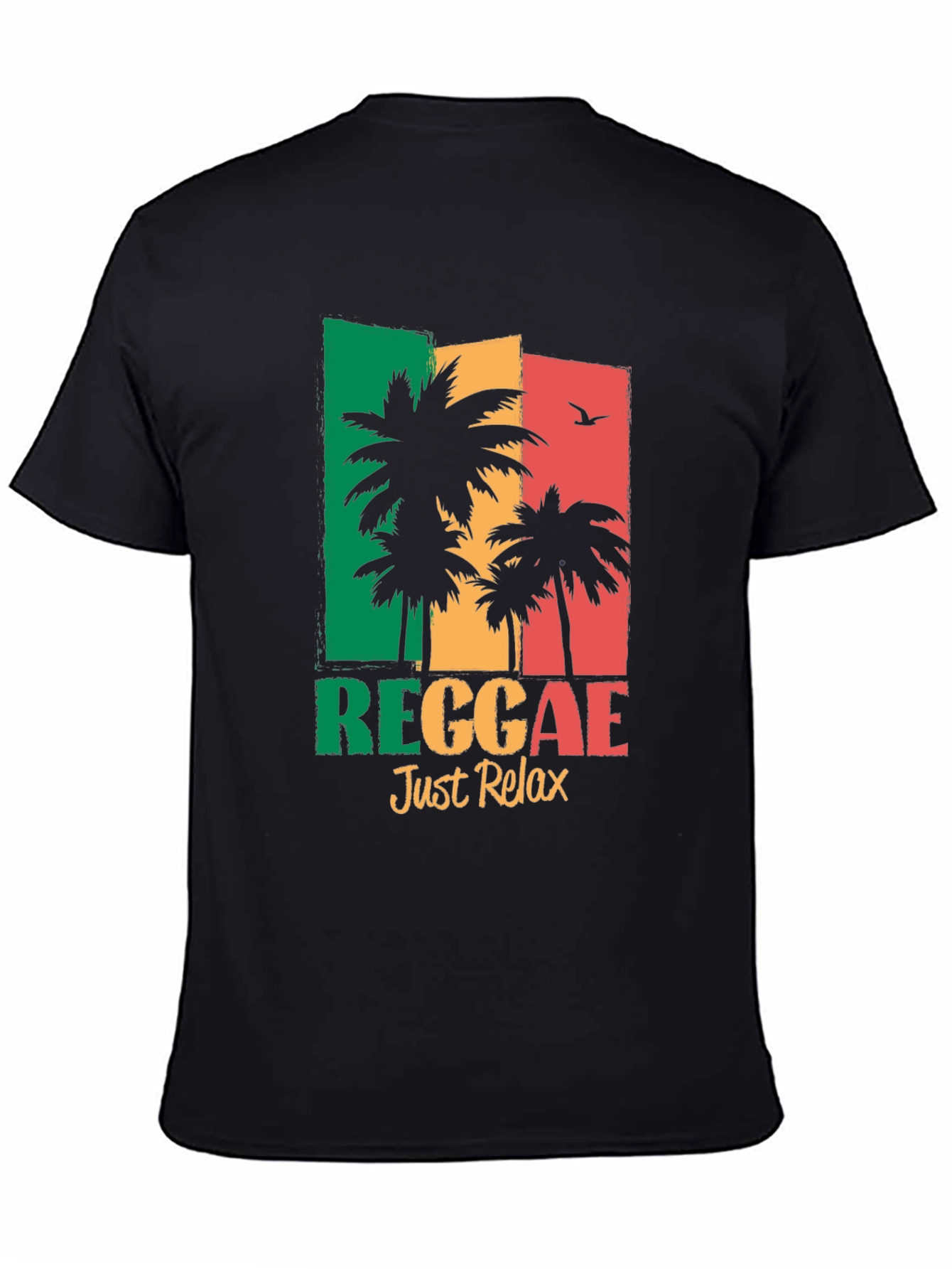 Reggae Just Relax T-Shirt - Tropical Palm Tree Design