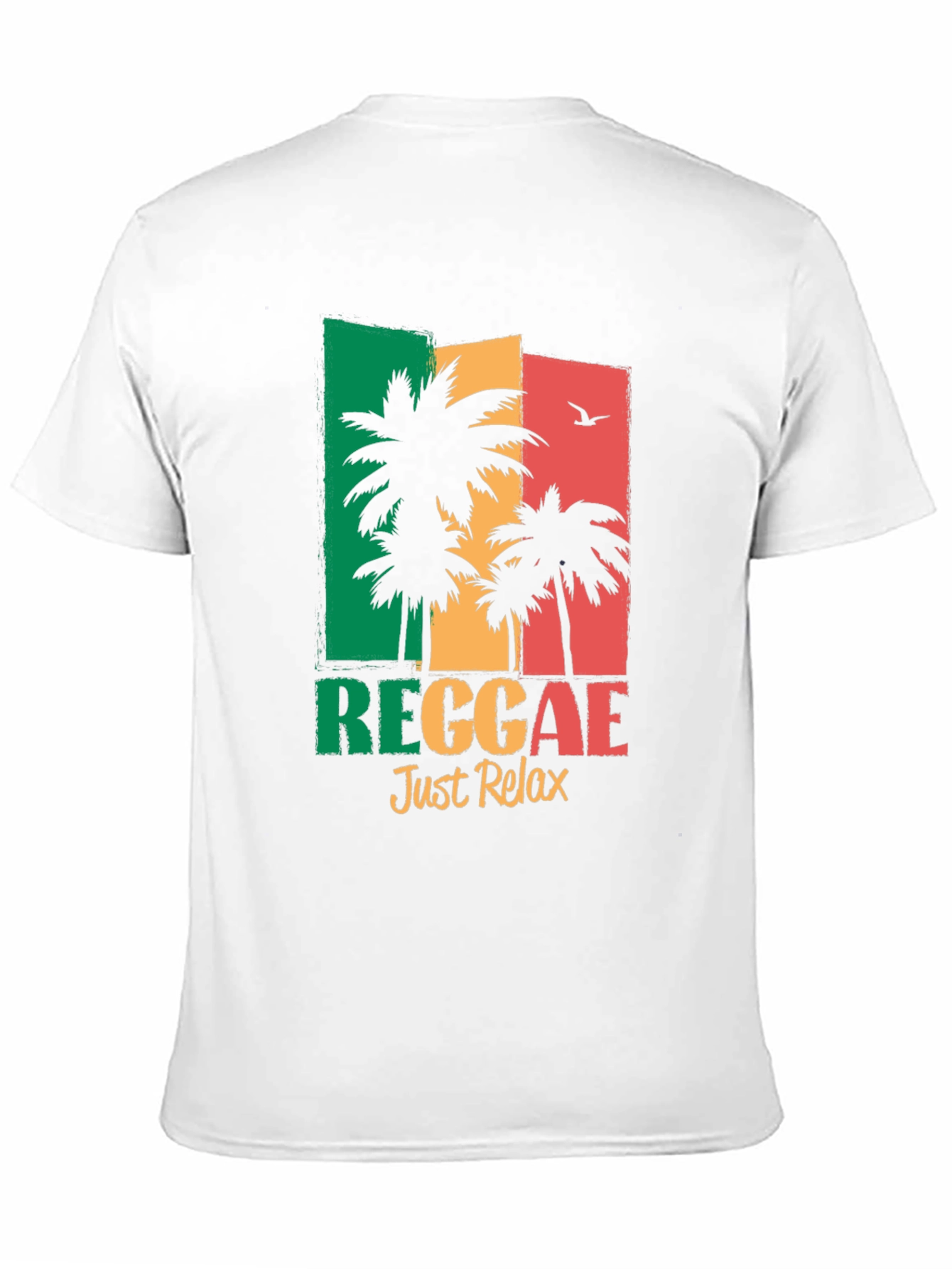 Reggae Just Relax T-Shirt - Tropical Palm Tree Design