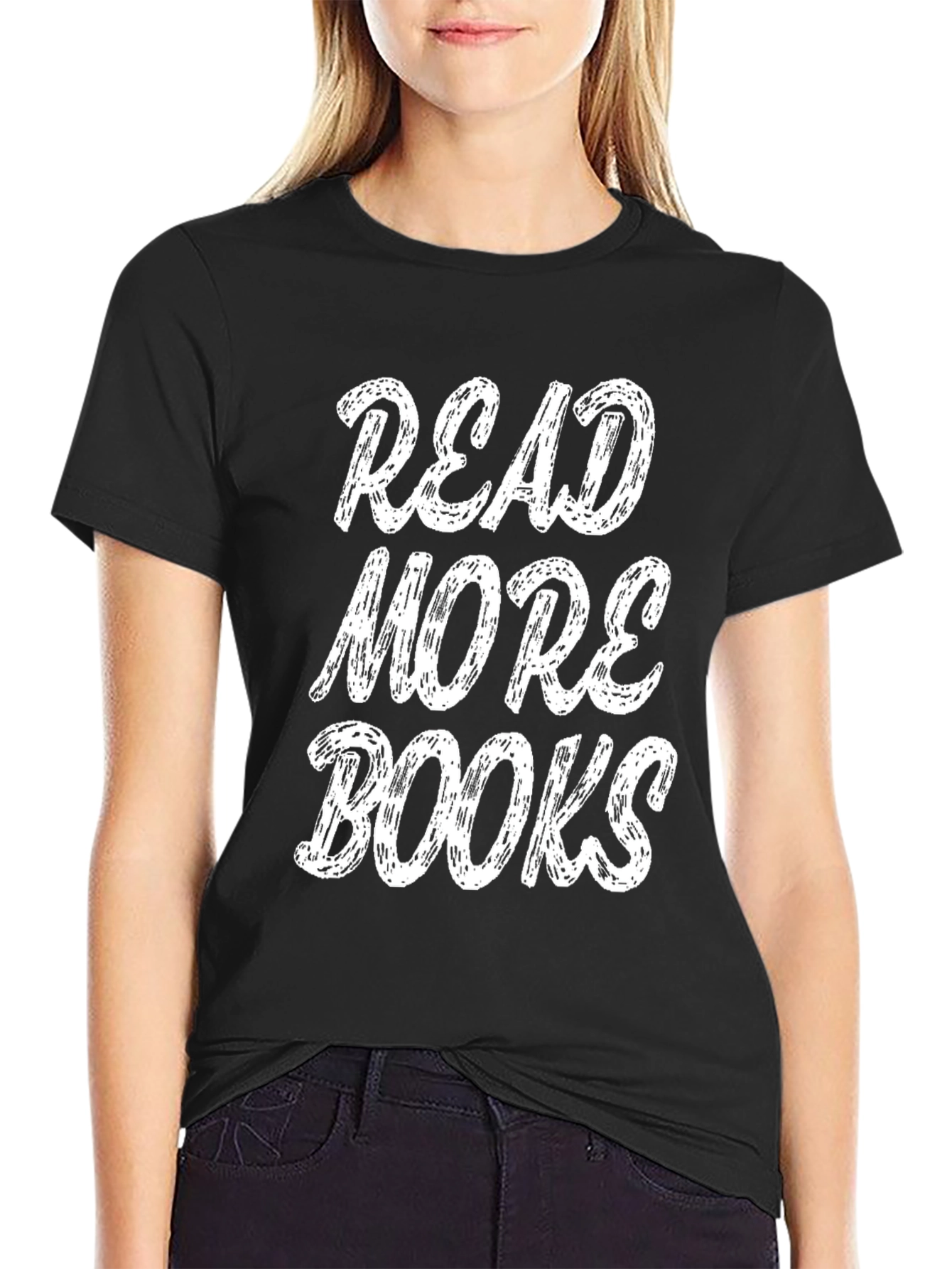 Read More Books Black Graphic Tee - Mens