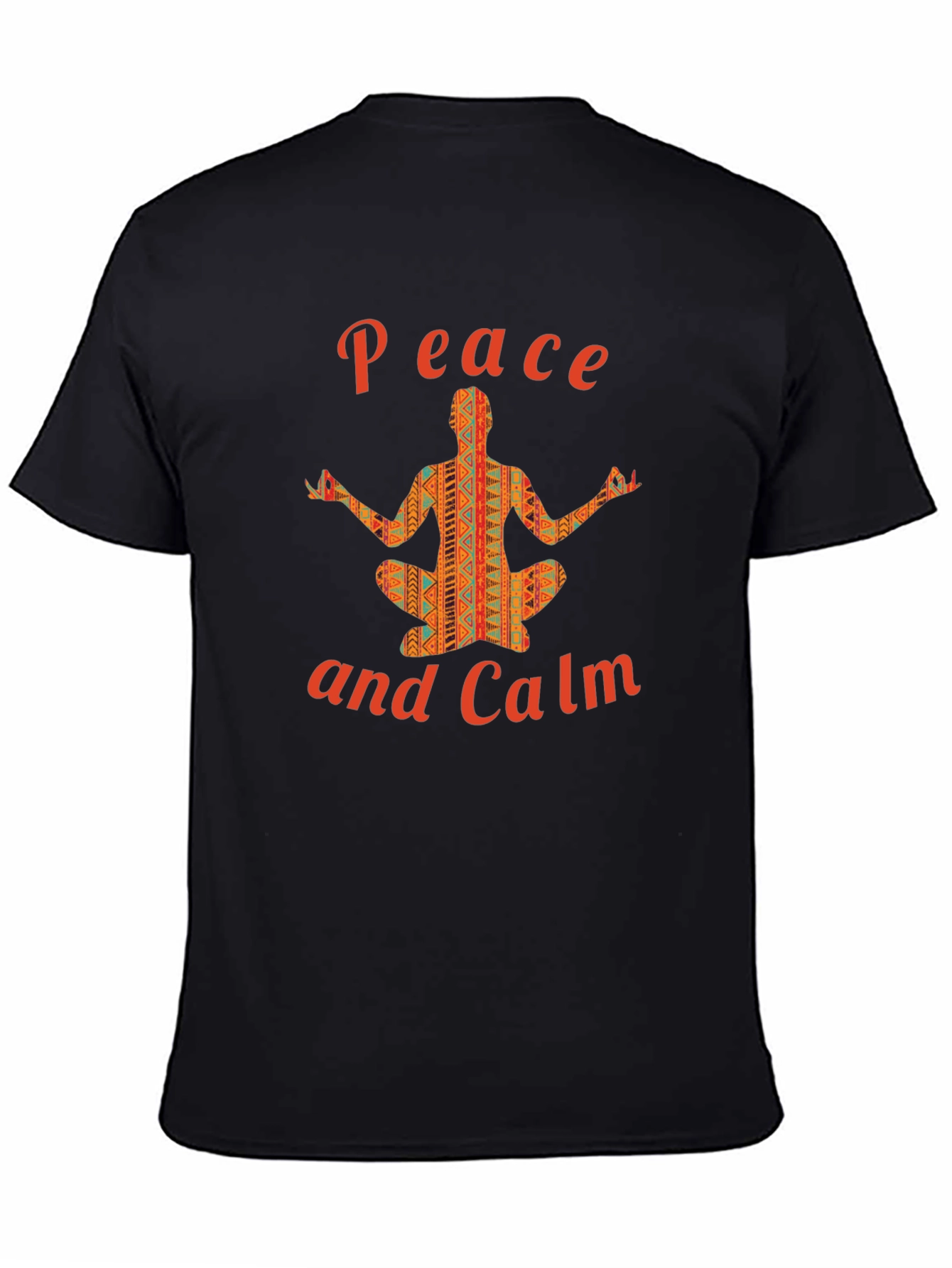 Peace and Calm Graphic T-Shirt Yoga Design
